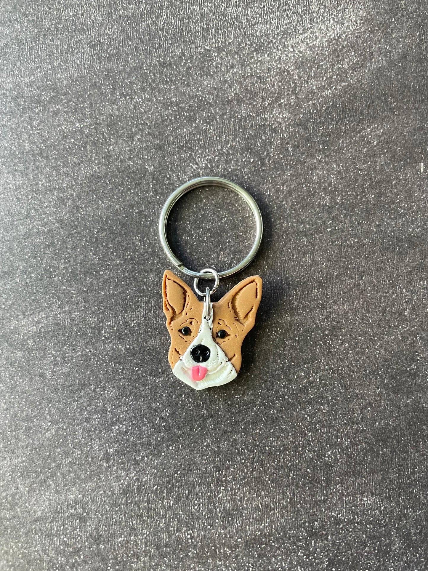 Custom Coloured Dog Keychains