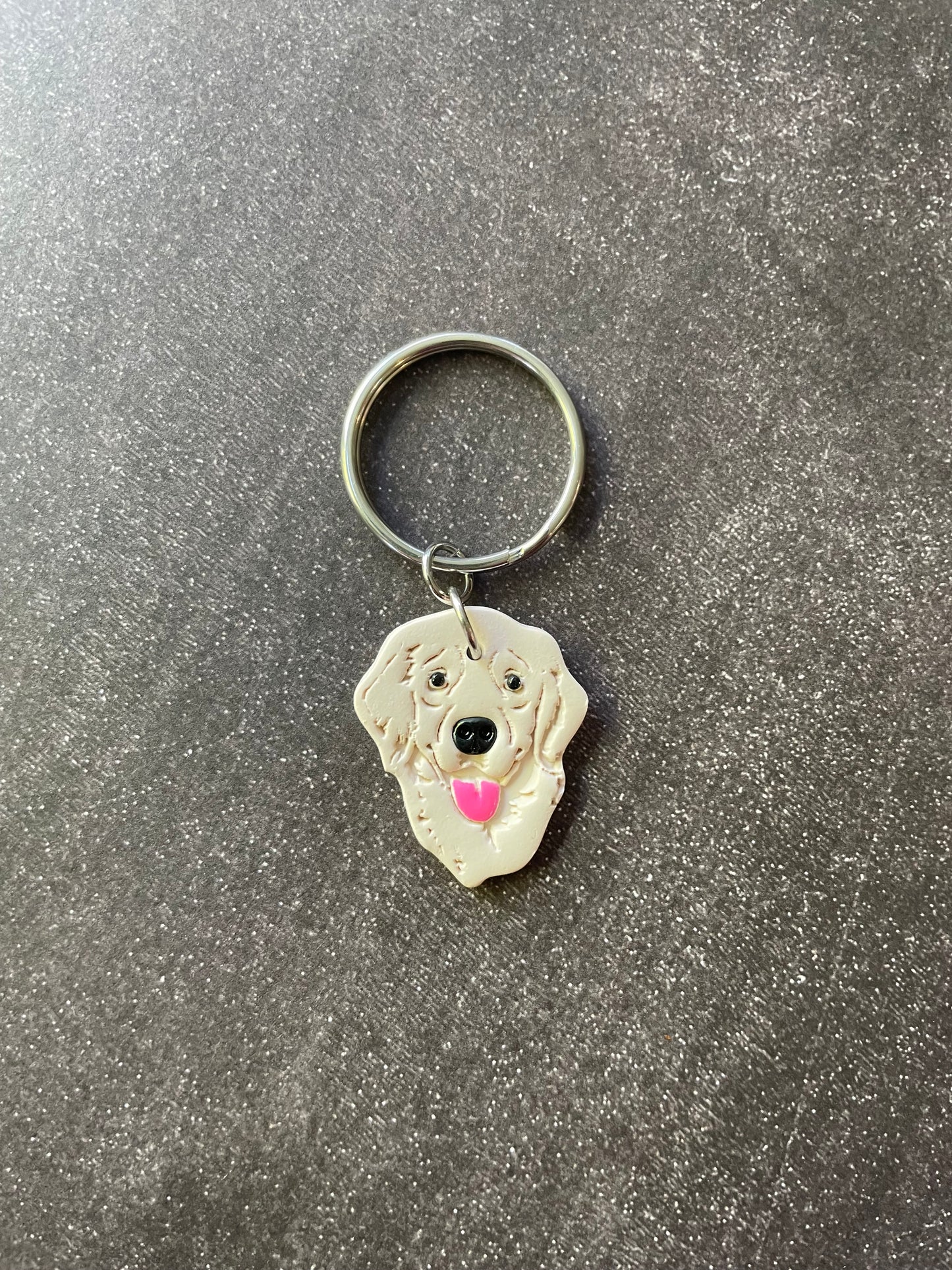 Custom Coloured Dog Keychains