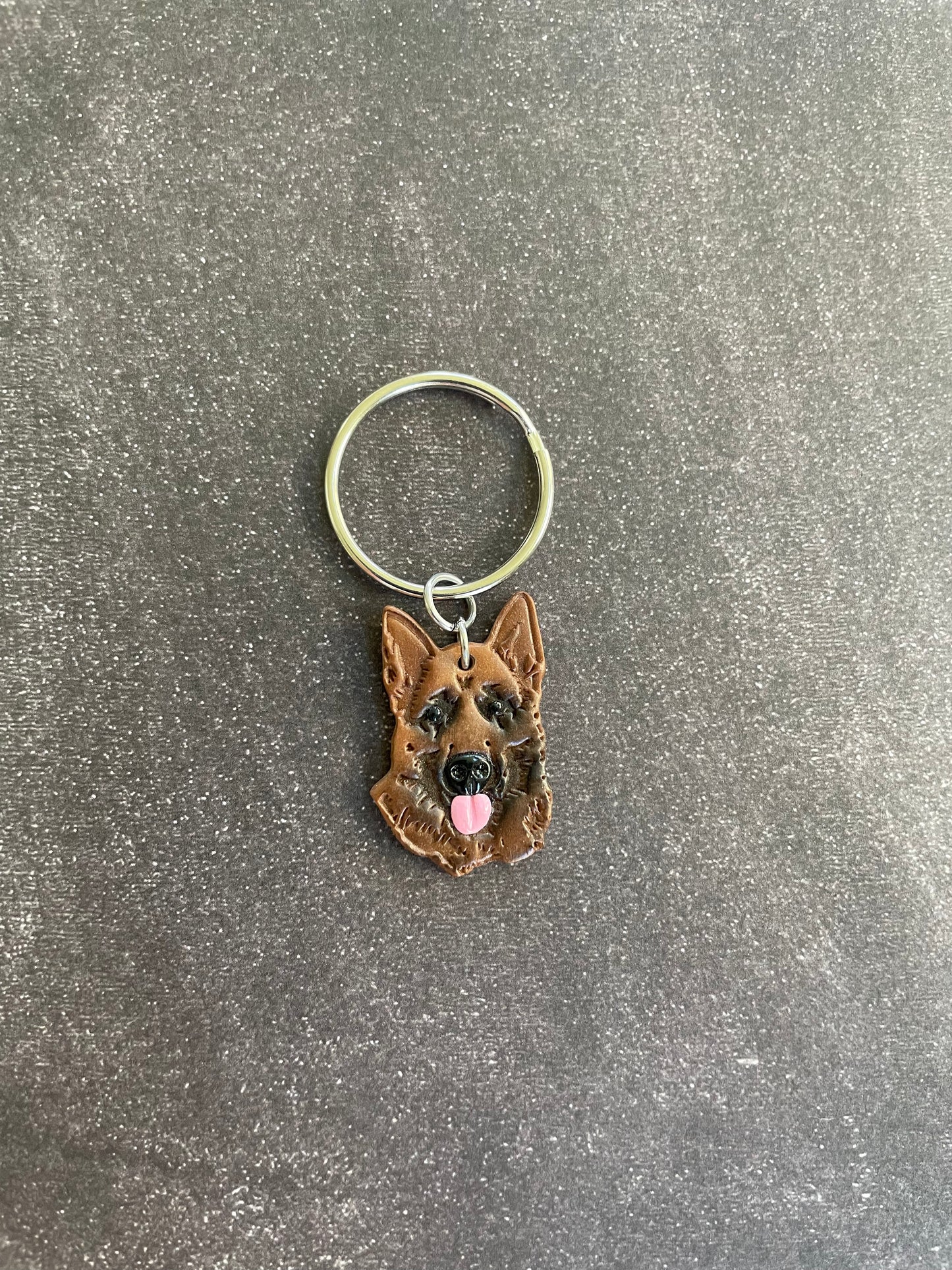 Custom Coloured Dog Keychains