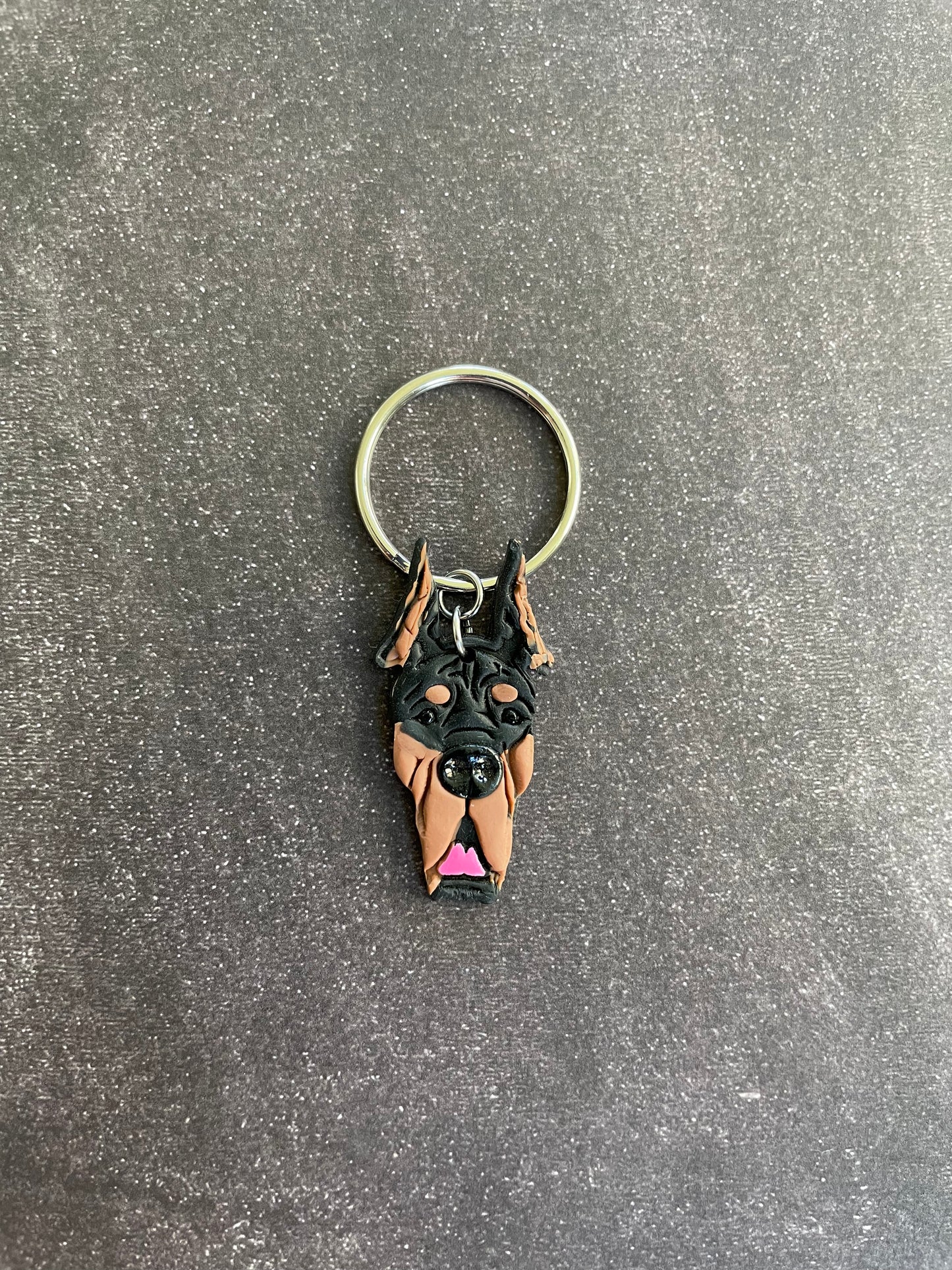 Custom Coloured Dog Keychains