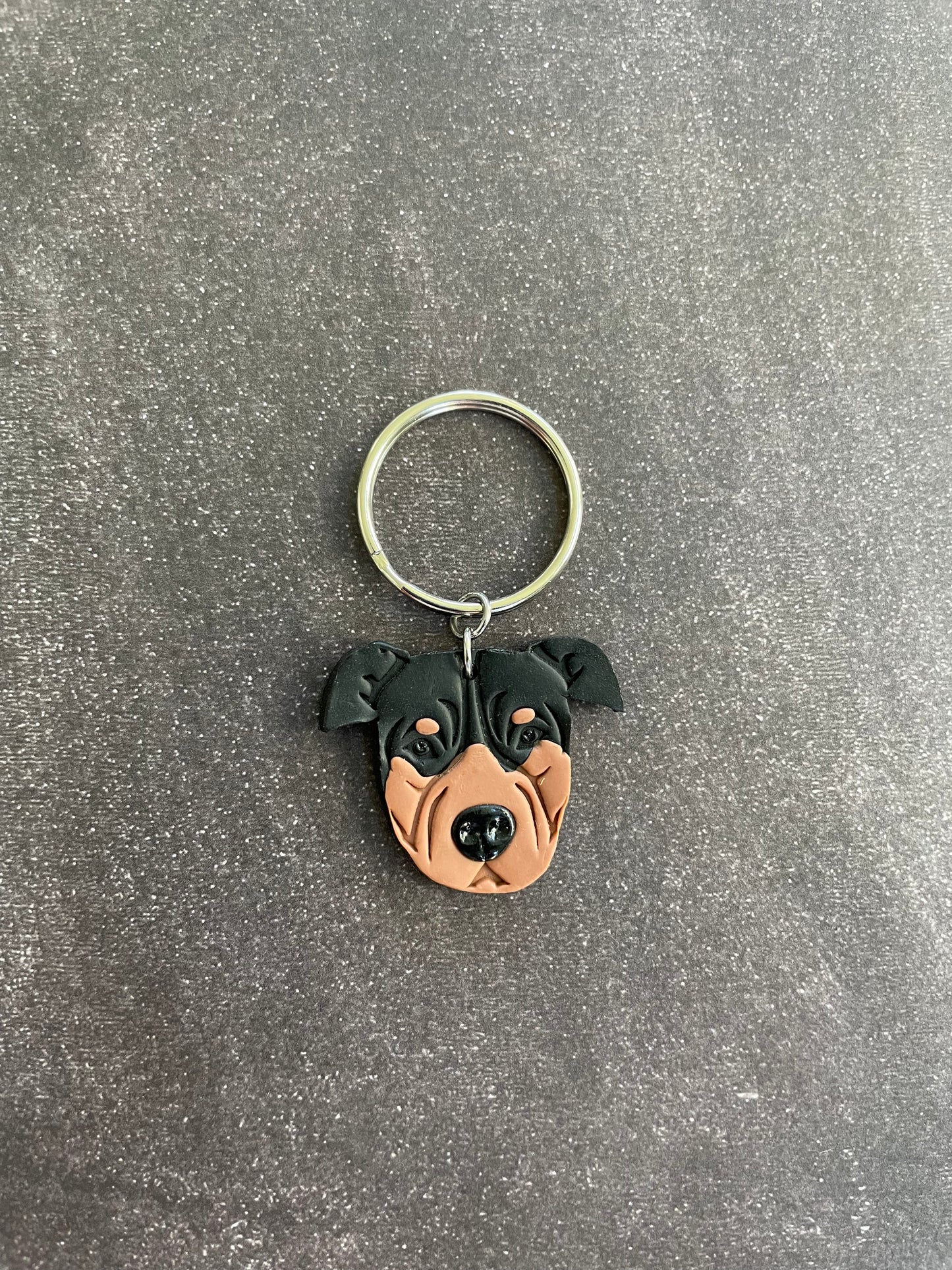 Custom Coloured Dog Keychains