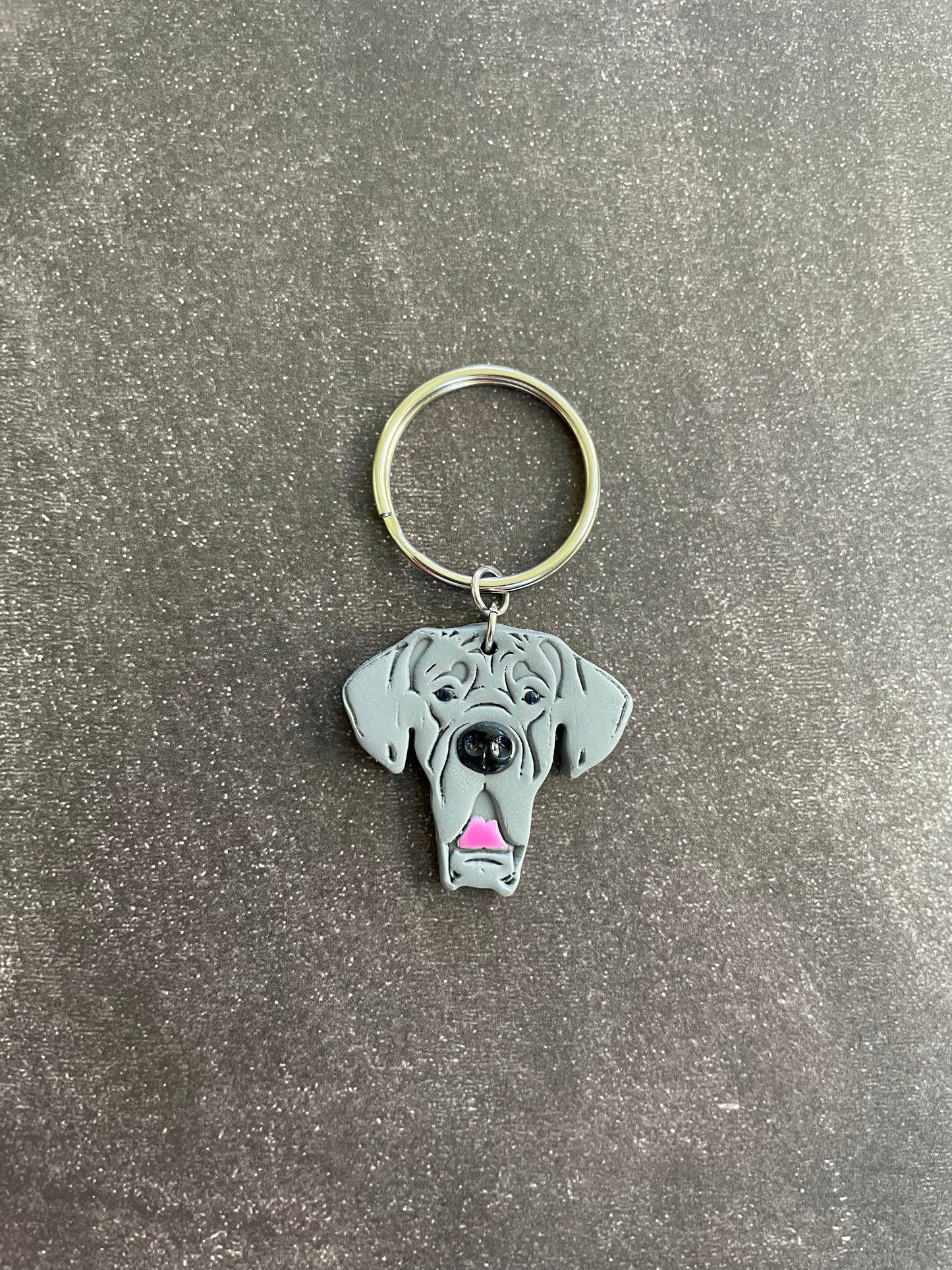 Custom Coloured Dog Keychains
