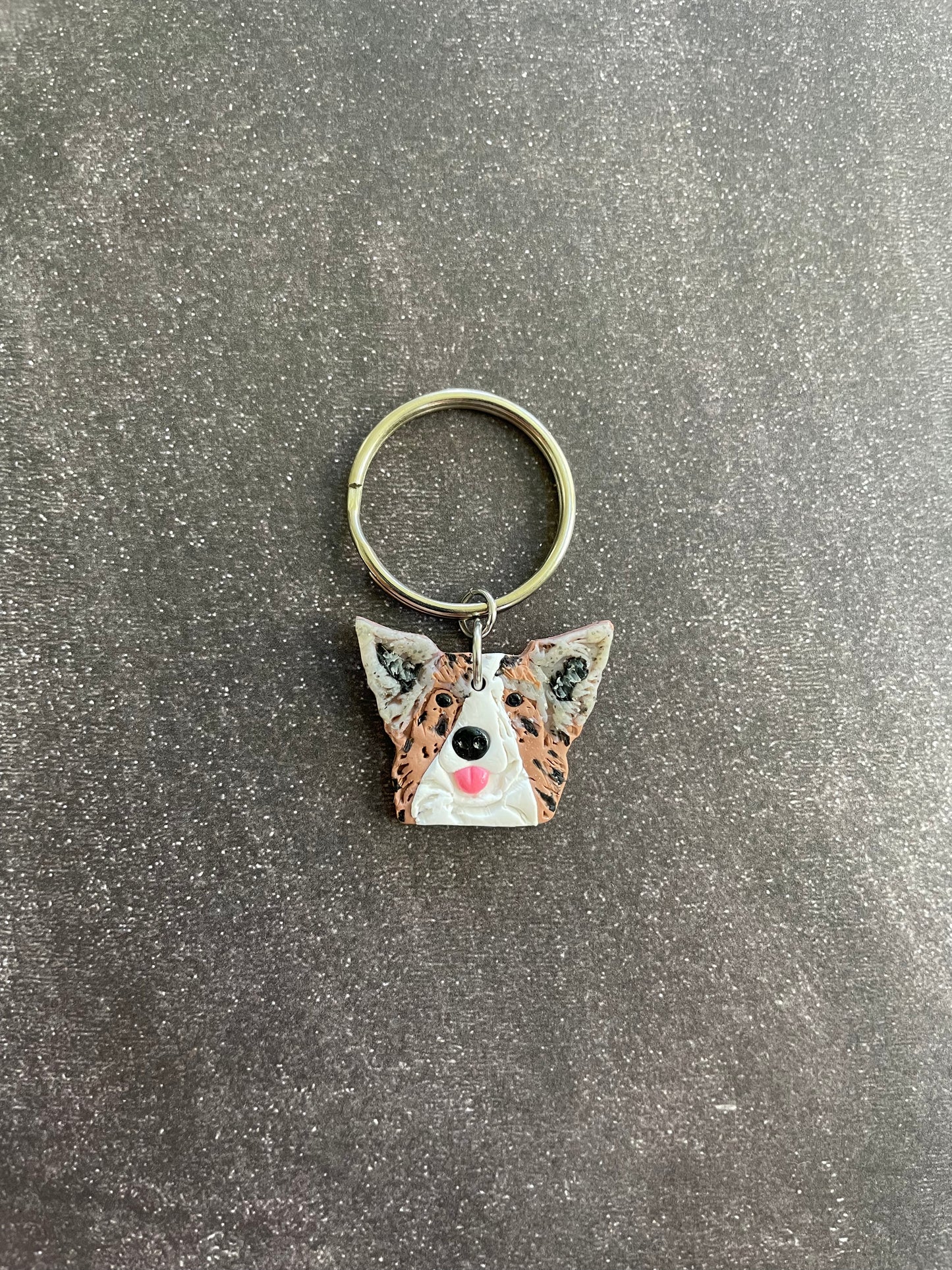 Custom Coloured Dog Keychains