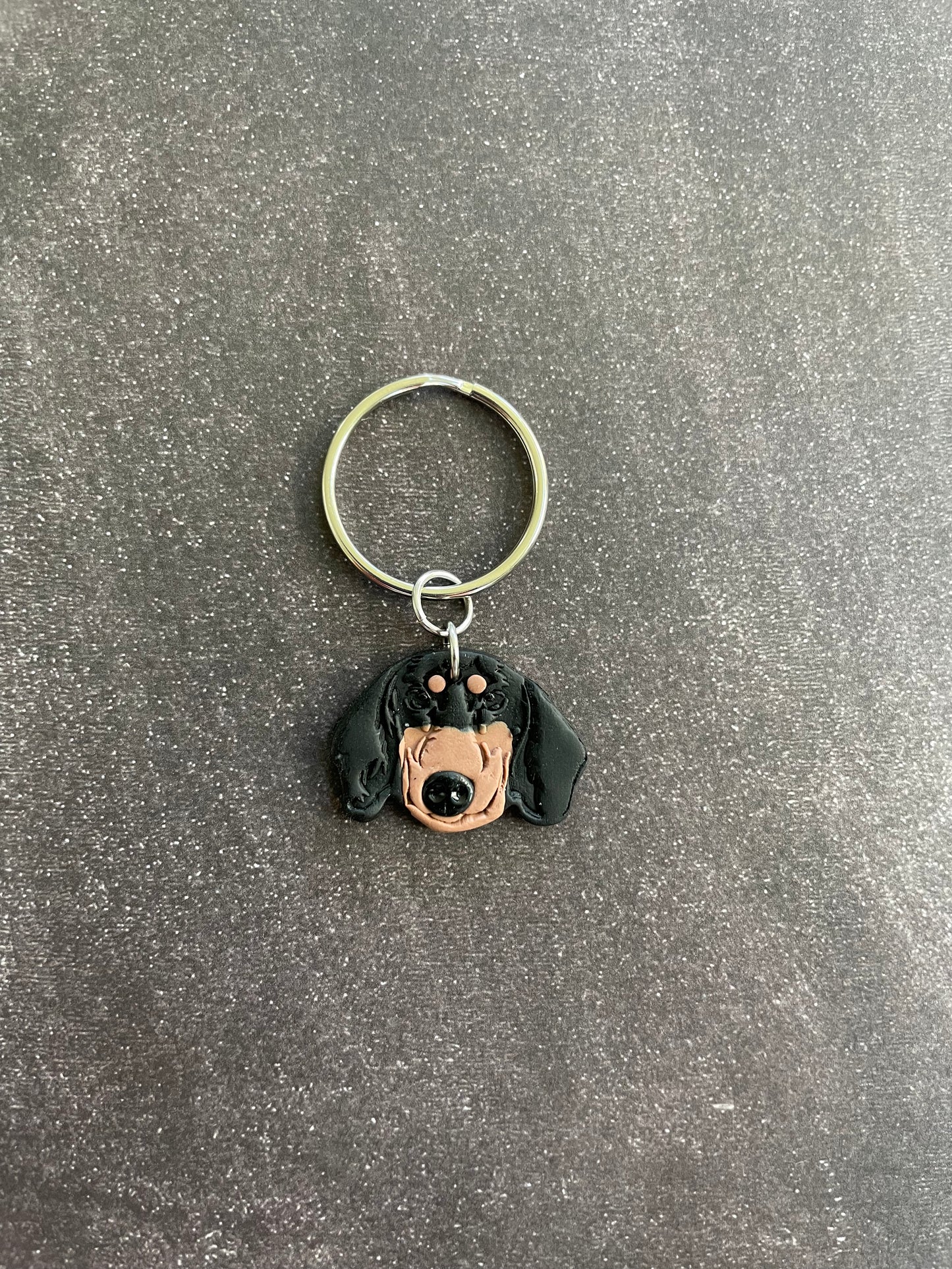 Custom Coloured Dog Keychains