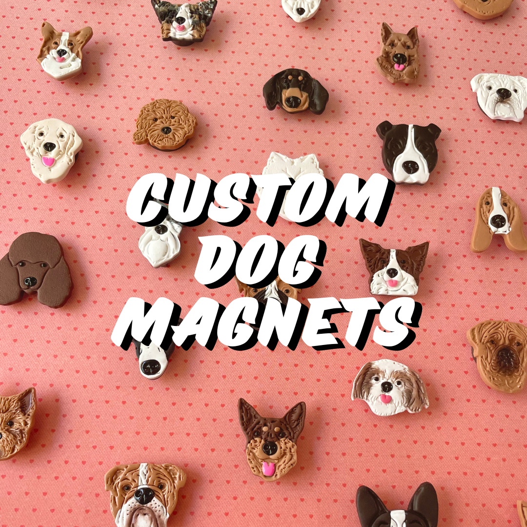 Custom Coloured Dog Magnets