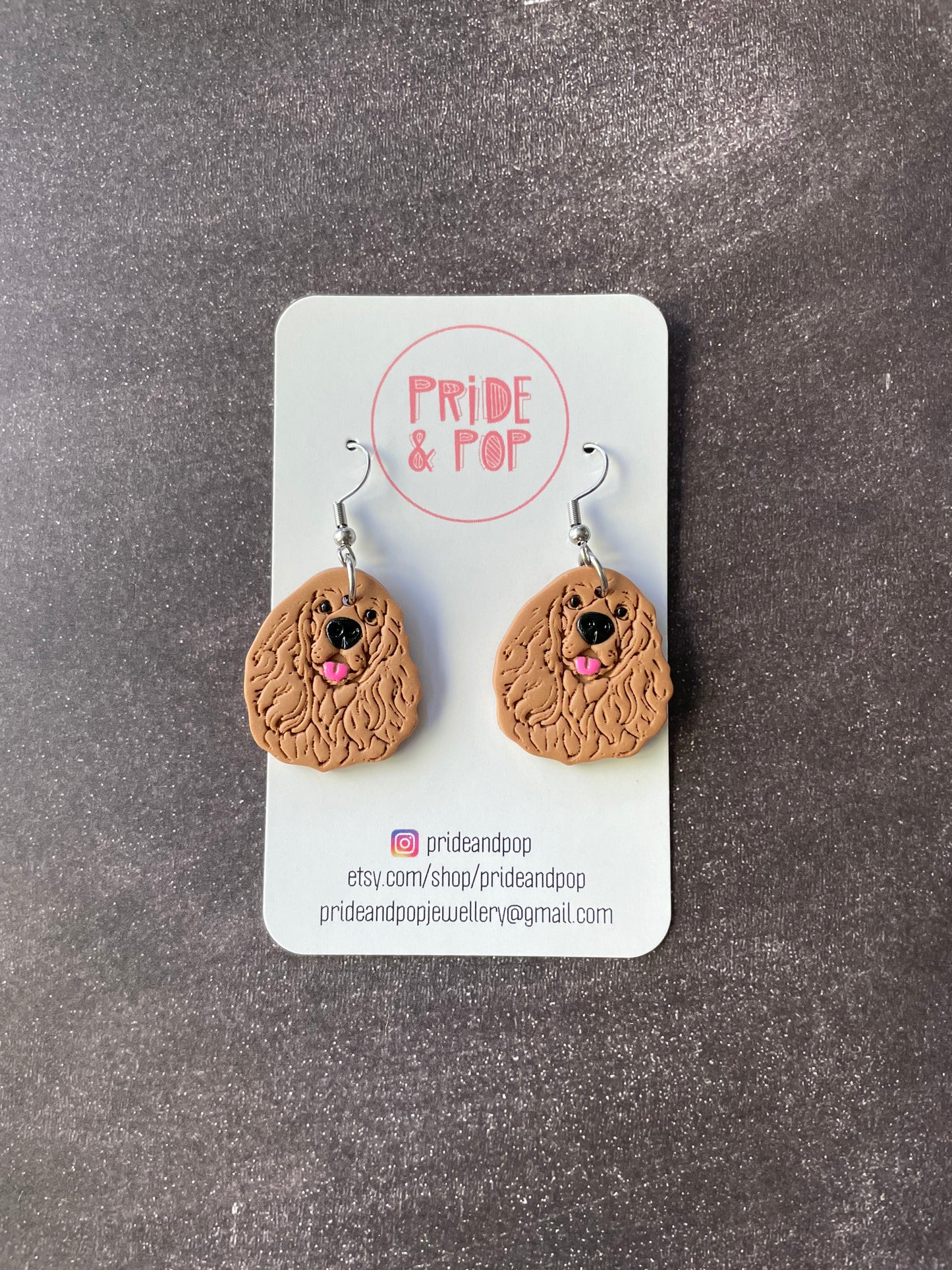 Dog Dangle Earrings - MADE TO ORDER