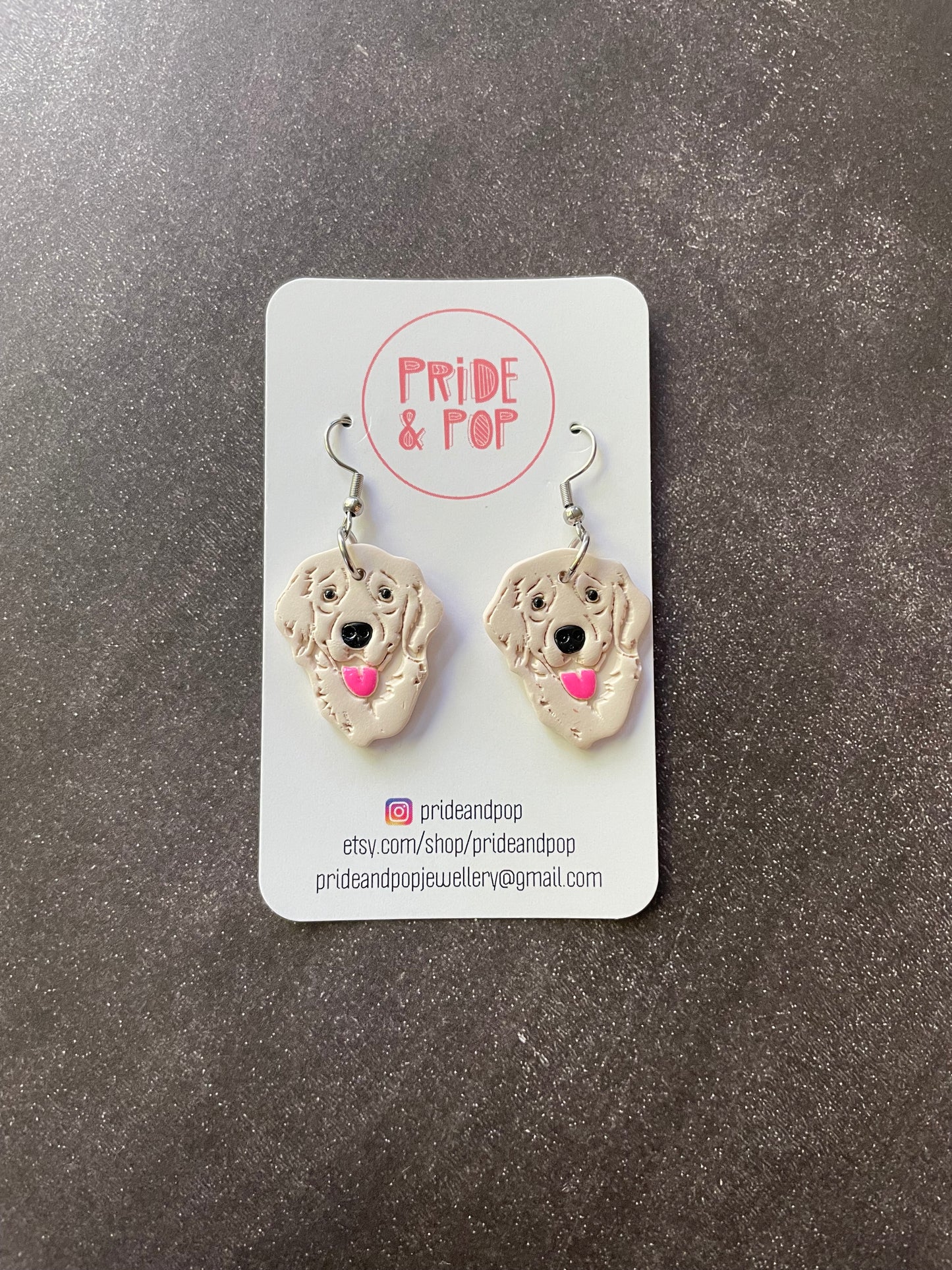 Dog Dangle Earrings - MADE TO ORDER