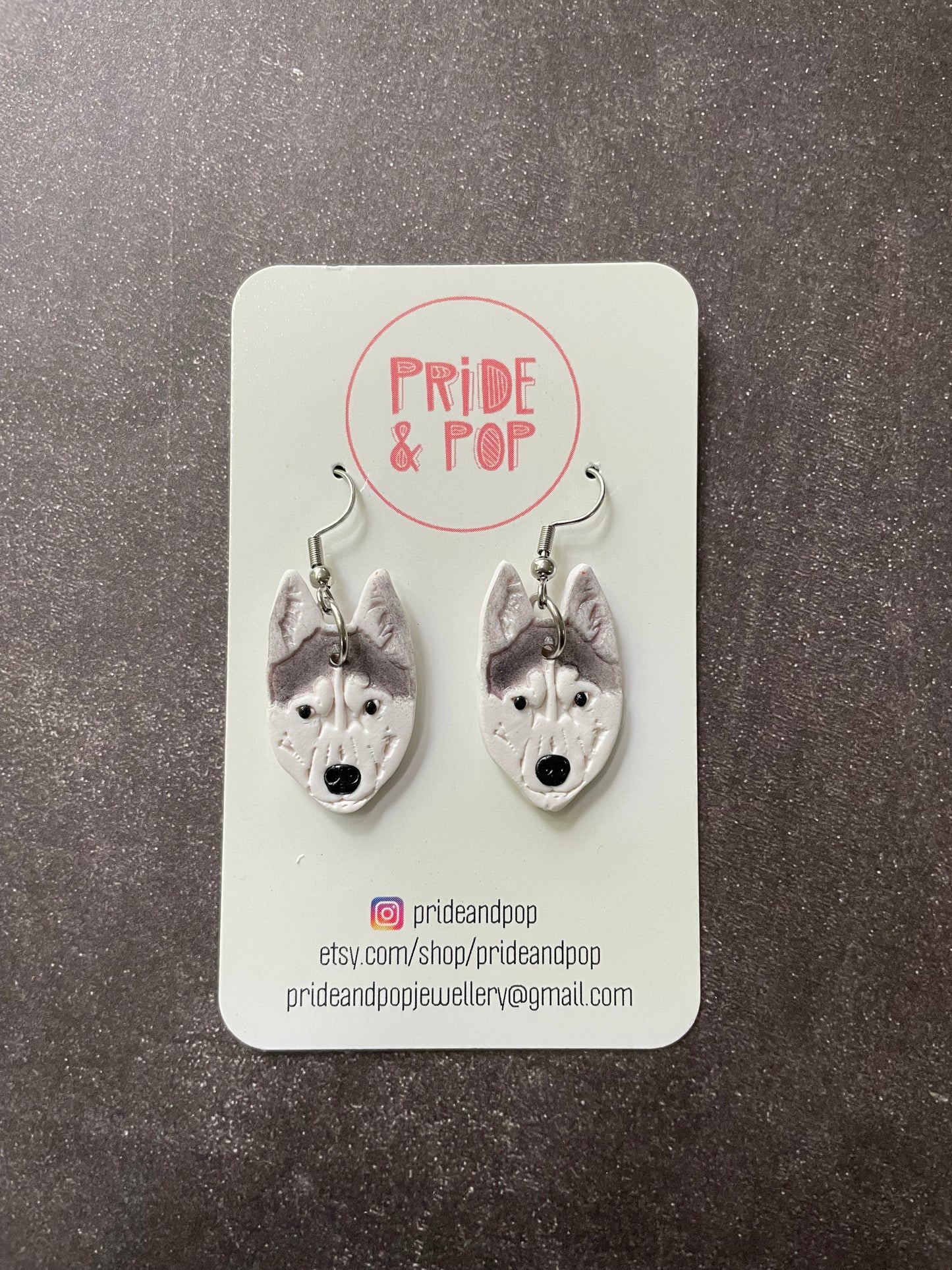 Dog Dangle Earrings - MADE TO ORDER