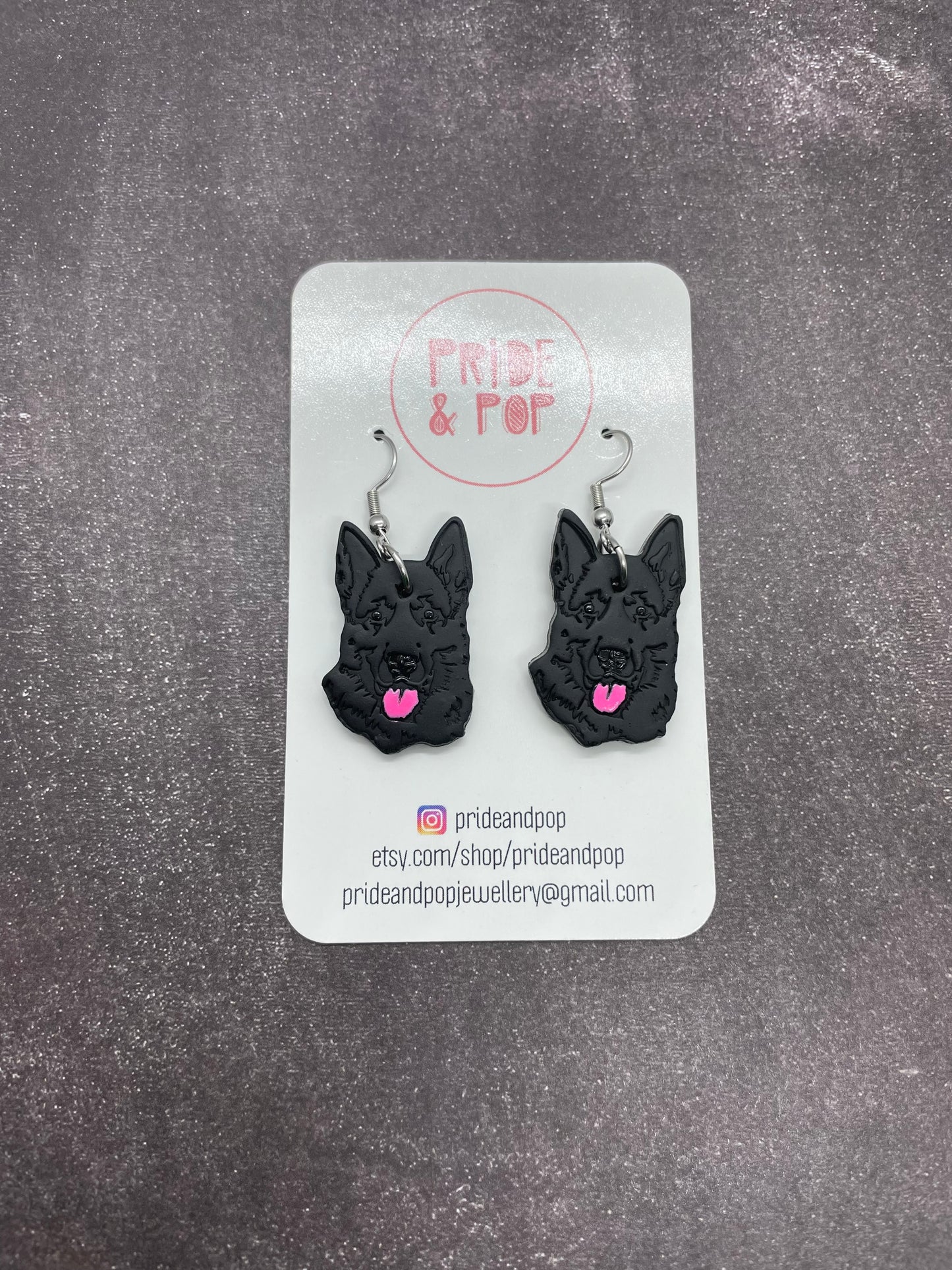 Dog Dangle Earrings - MADE TO ORDER