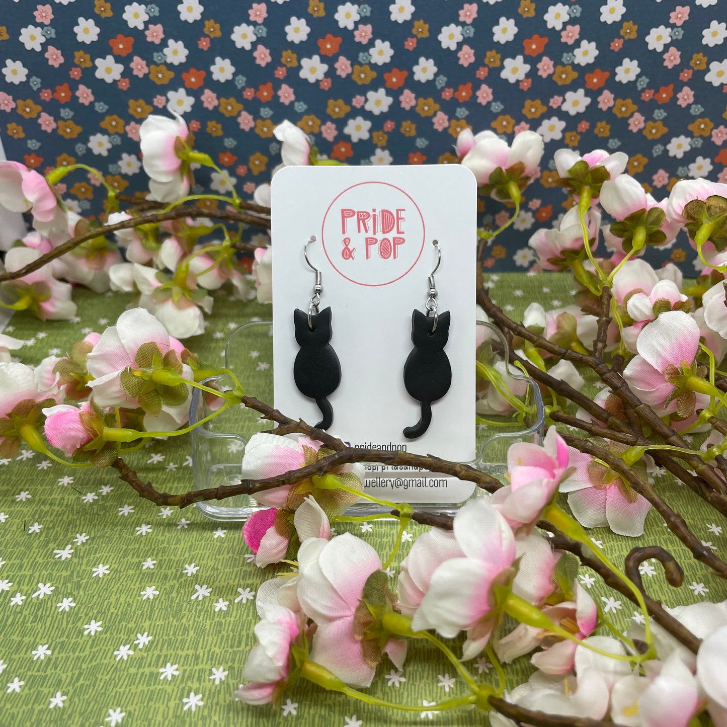 Simple Cat Silhouette Dangles