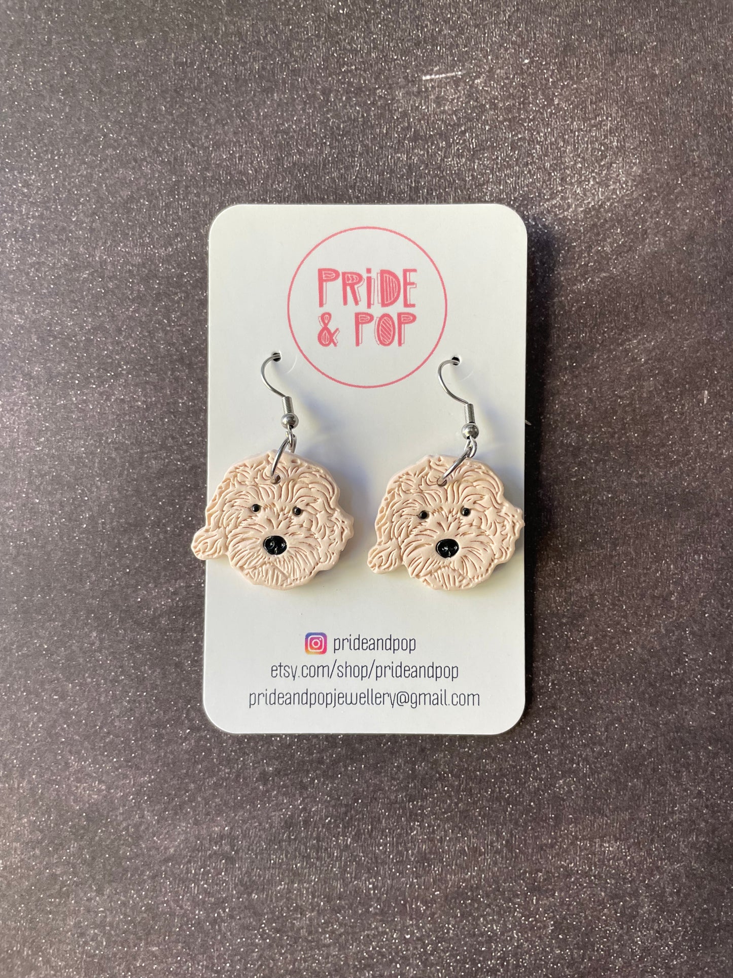 Dog Dangle Earrings - MADE TO ORDER