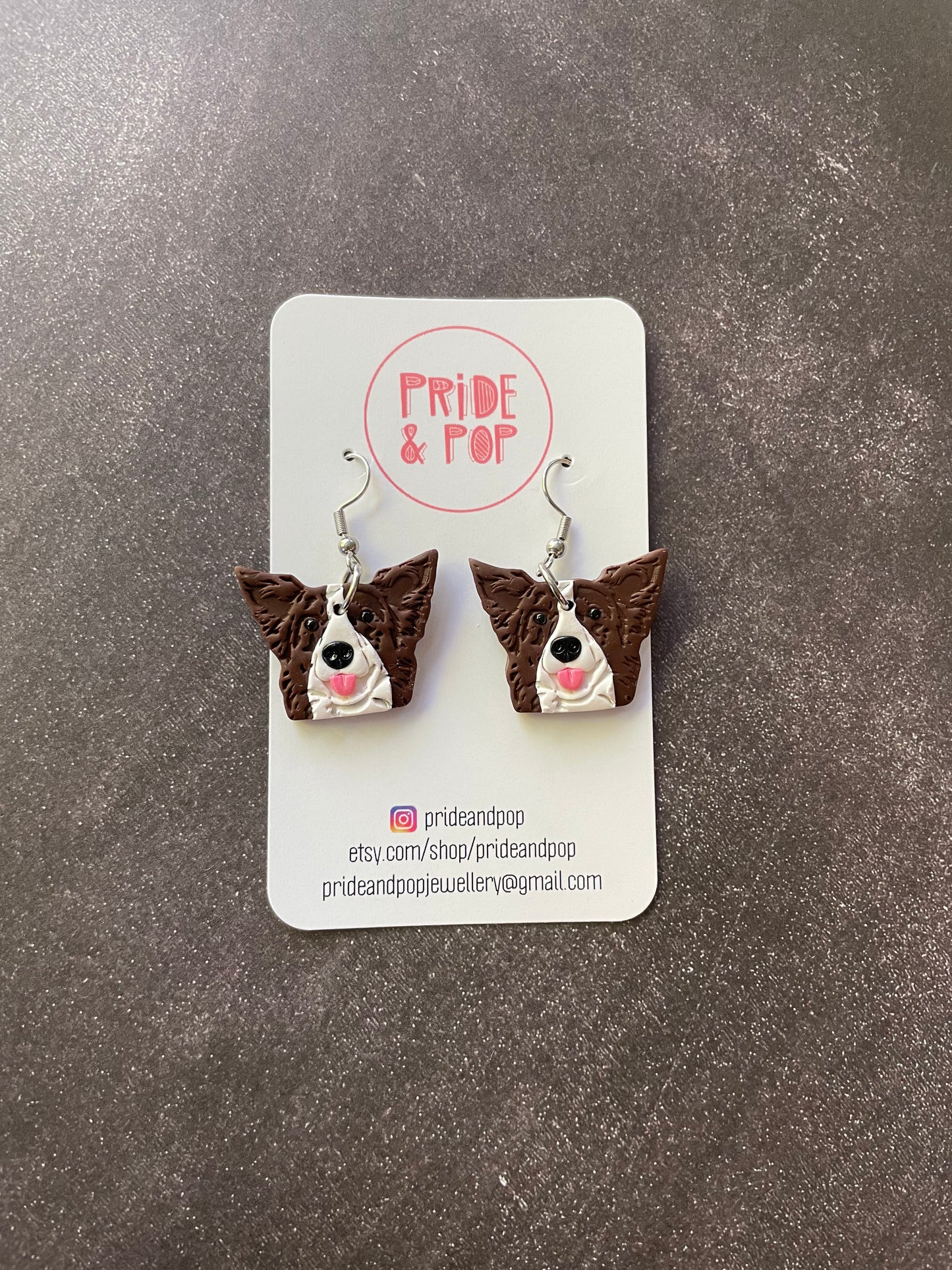 Dog Dangle Earrings - MADE TO ORDER