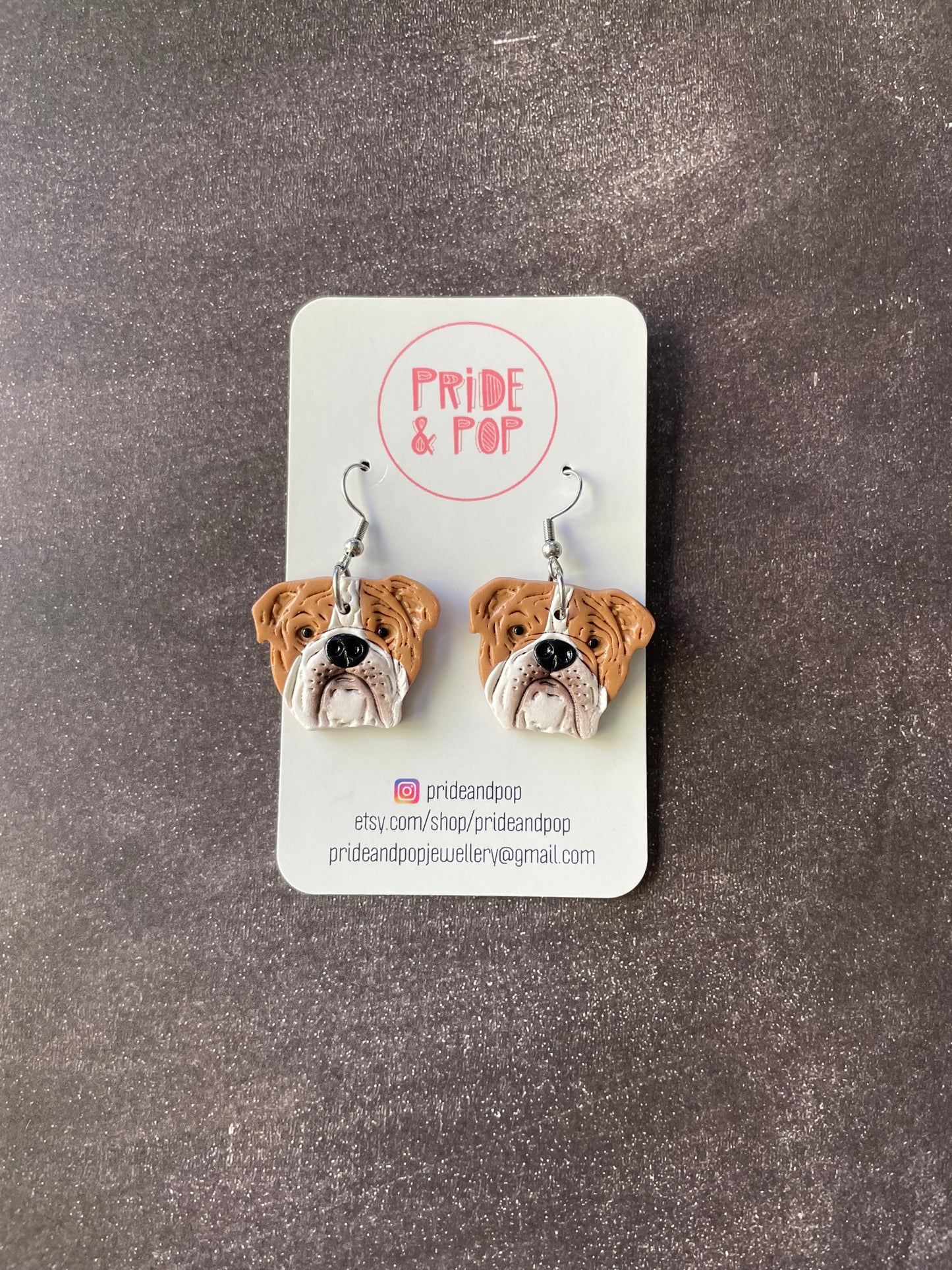 Dog Dangle Earrings - MADE TO ORDER