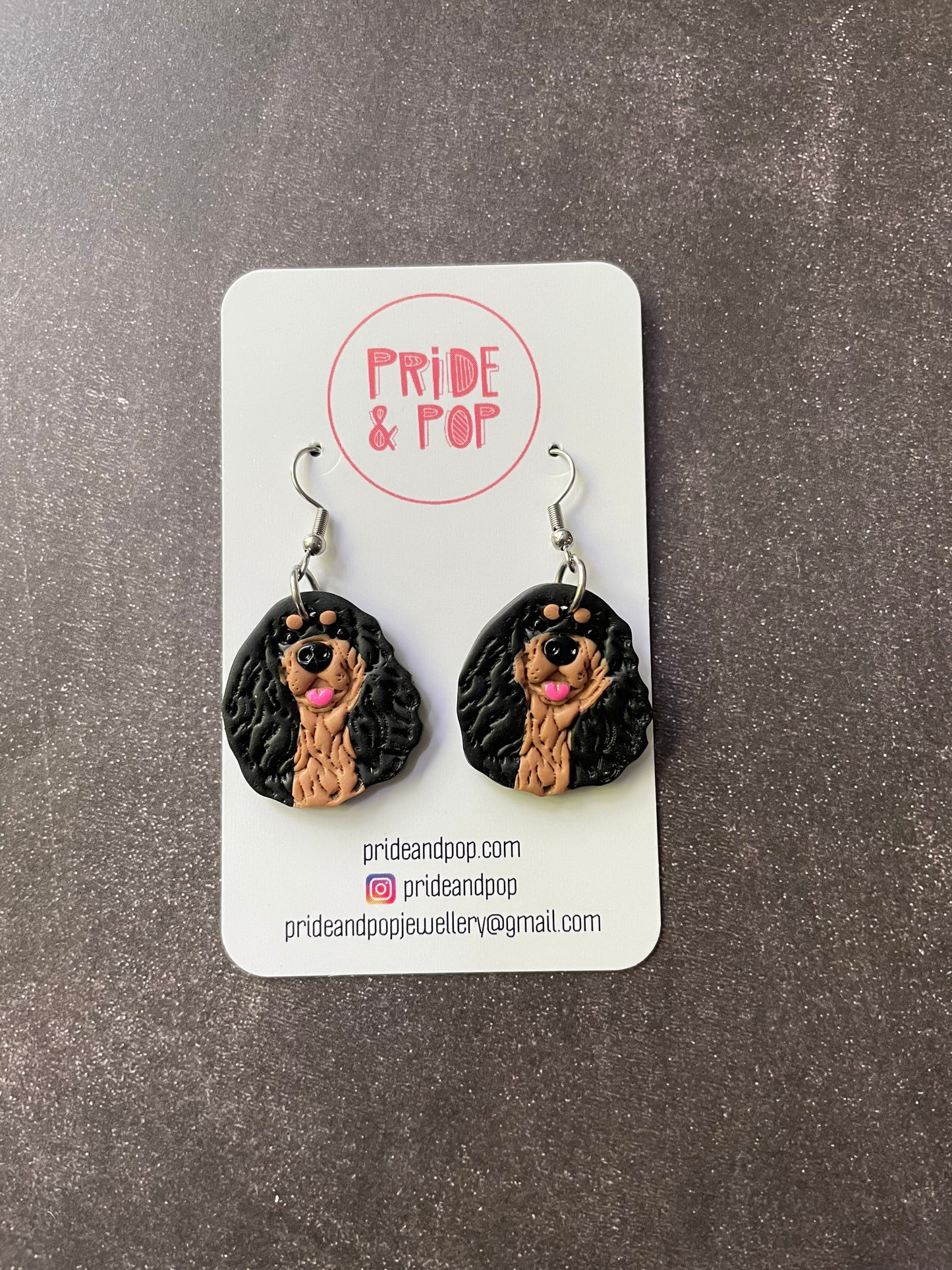 Dog Dangle Earrings - MADE TO ORDER