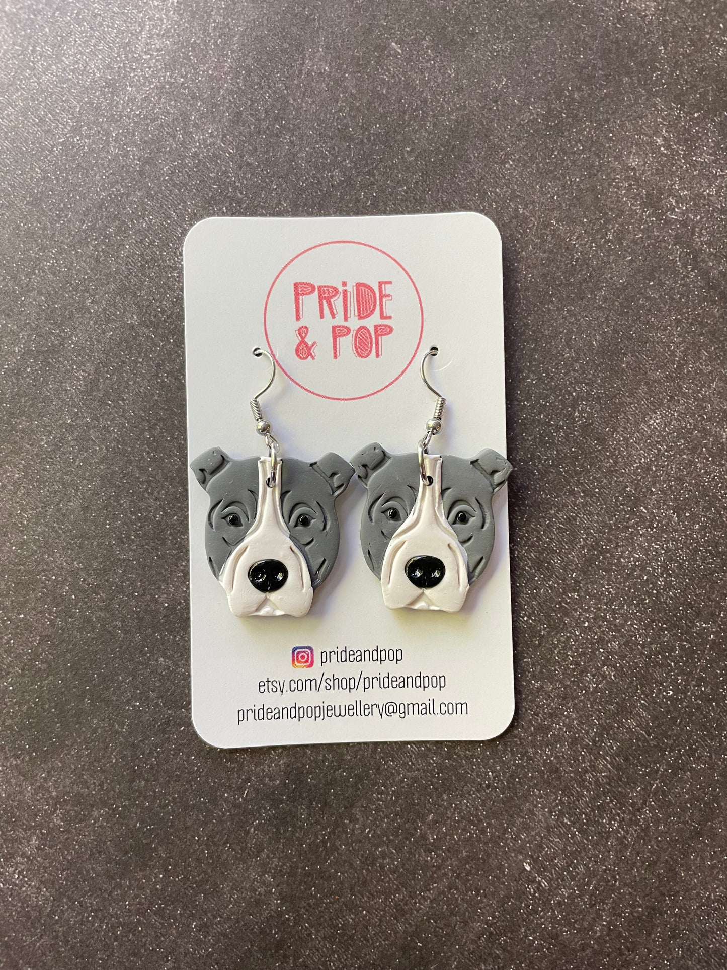 Dog Dangle Earrings - MADE TO ORDER