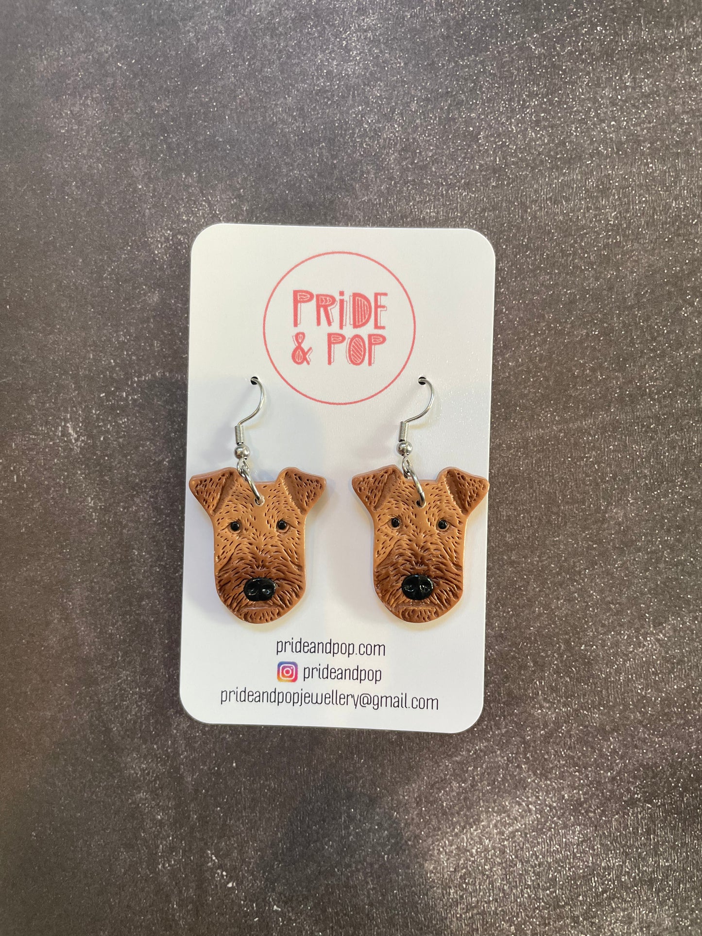 Dog Dangle Earrings
