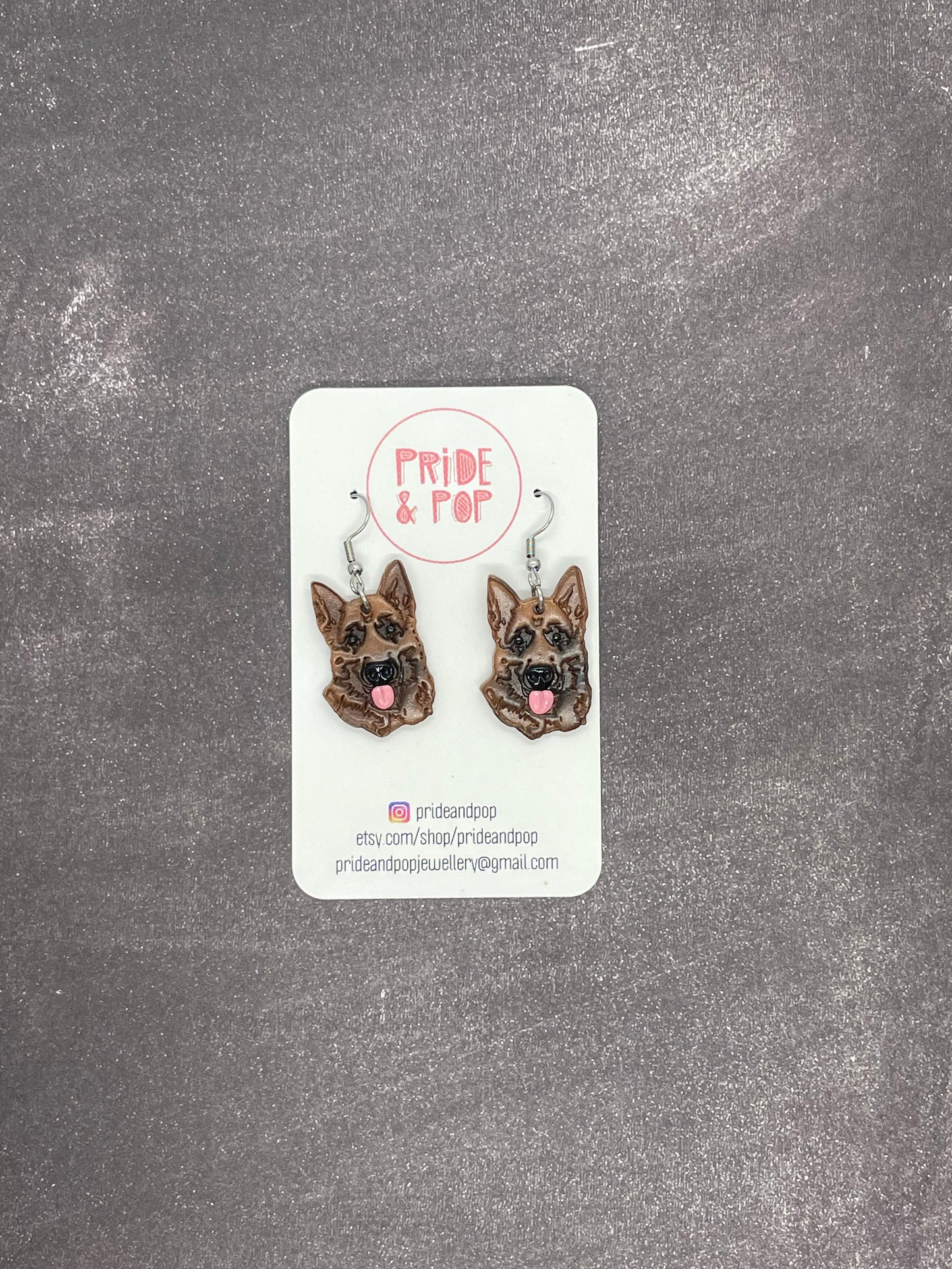 Dog Dangle Earrings - MADE TO ORDER