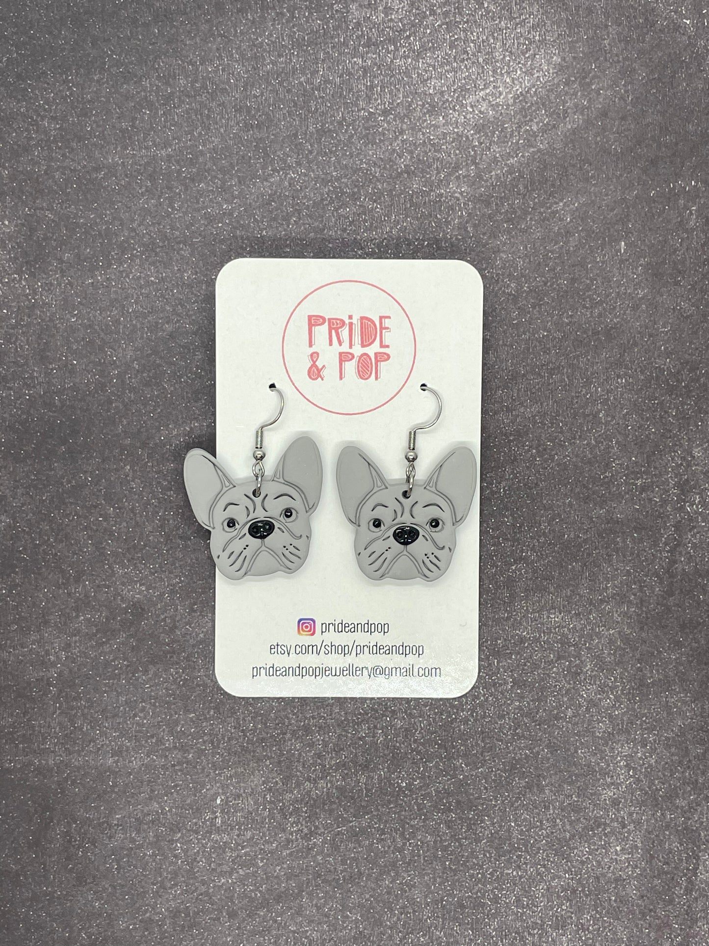 Custom Coloured Dog Earrings