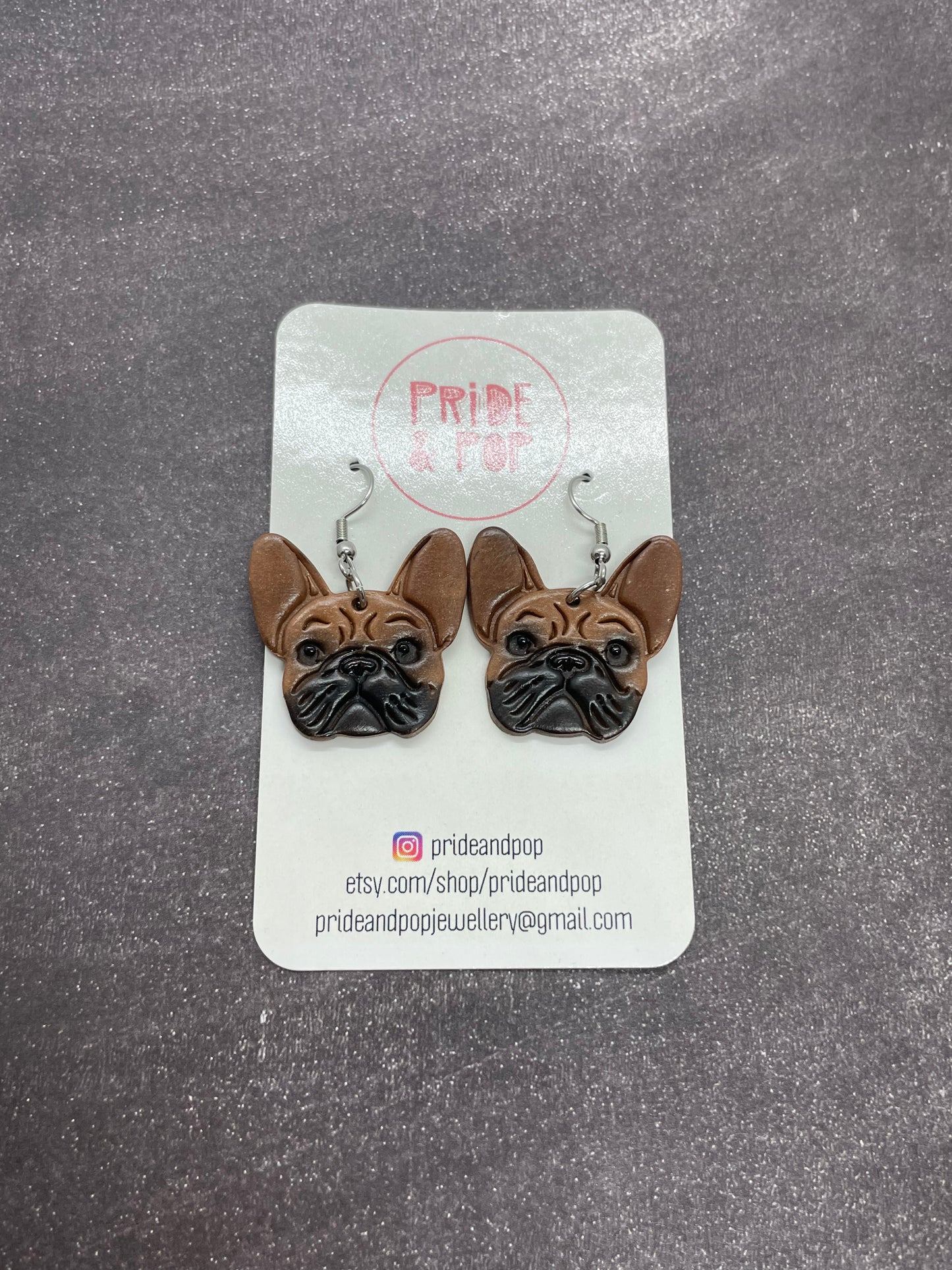 Dog Dangle Earrings - MADE TO ORDER