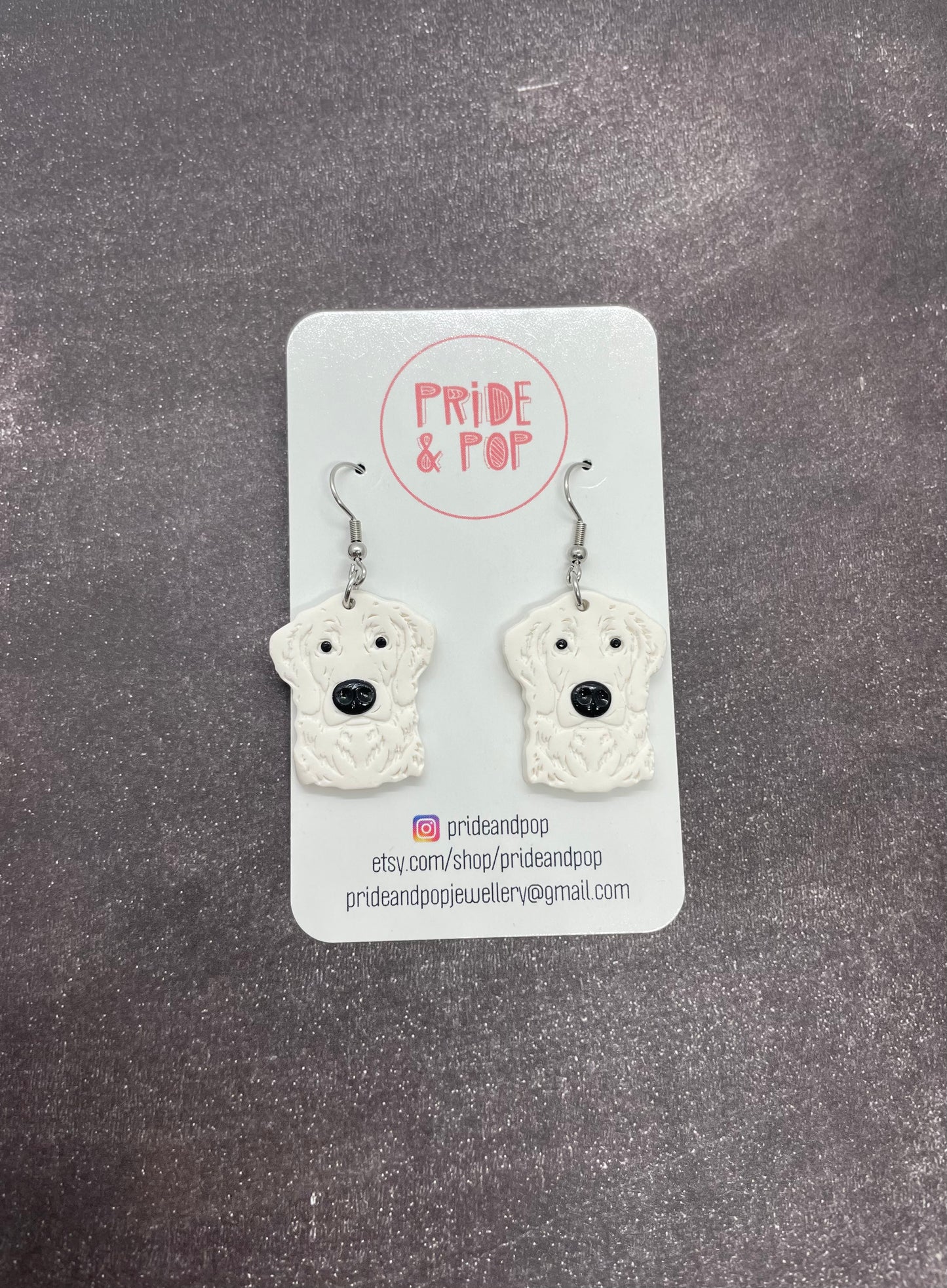 Dog Dangle Earrings - MADE TO ORDER