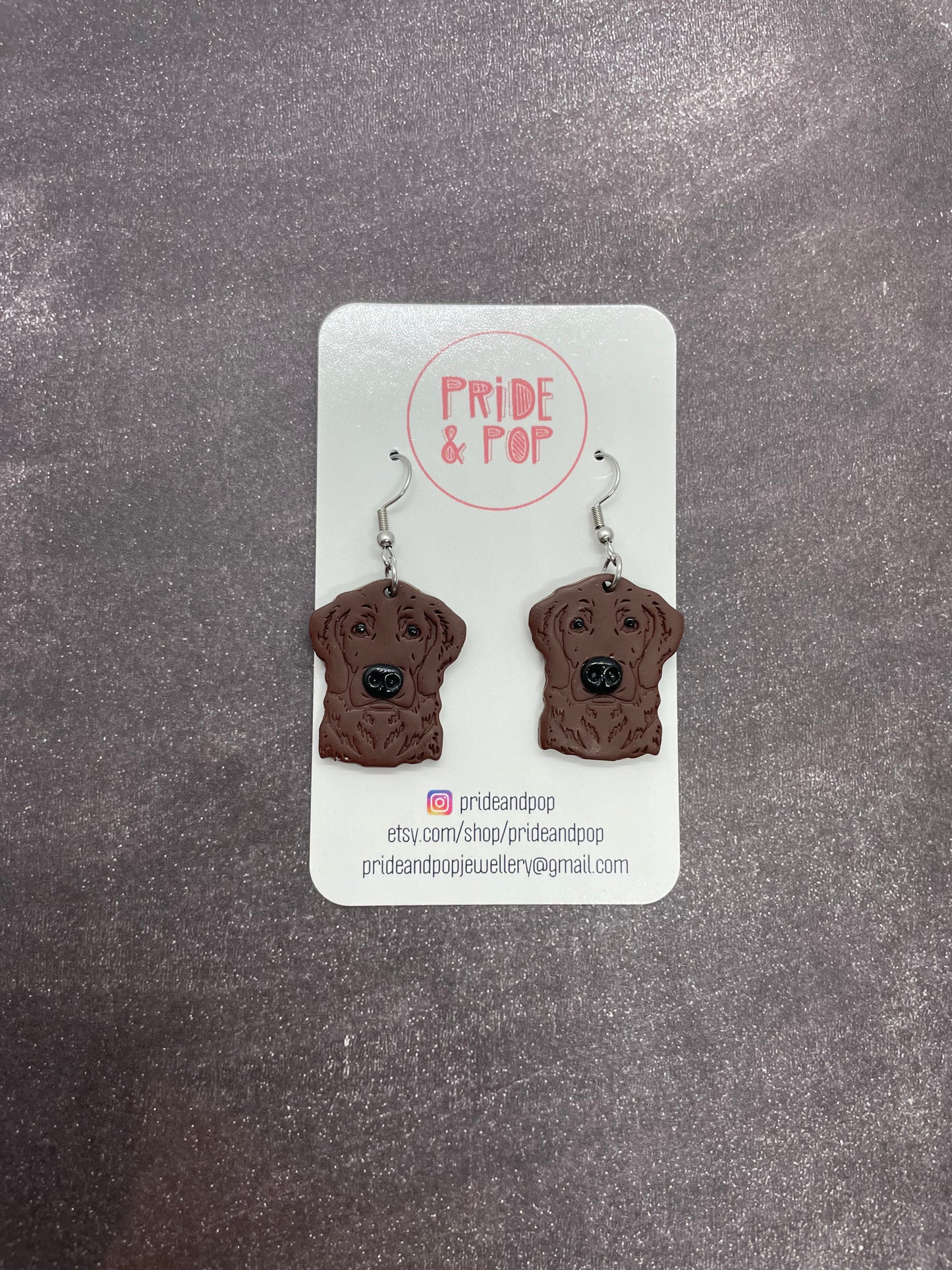 Dog Dangle Earrings - MADE TO ORDER