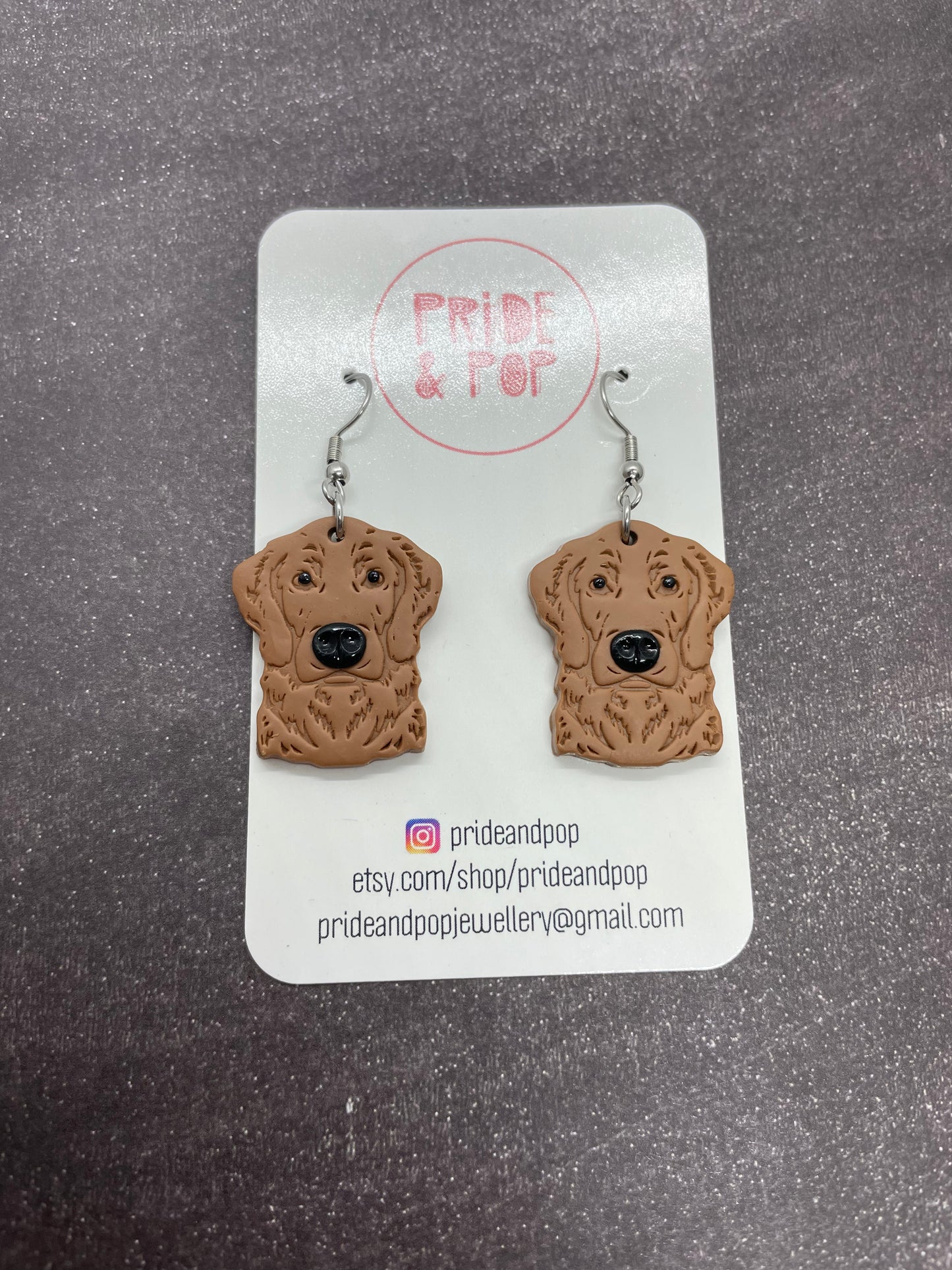 Dog Dangle Earrings - MADE TO ORDER