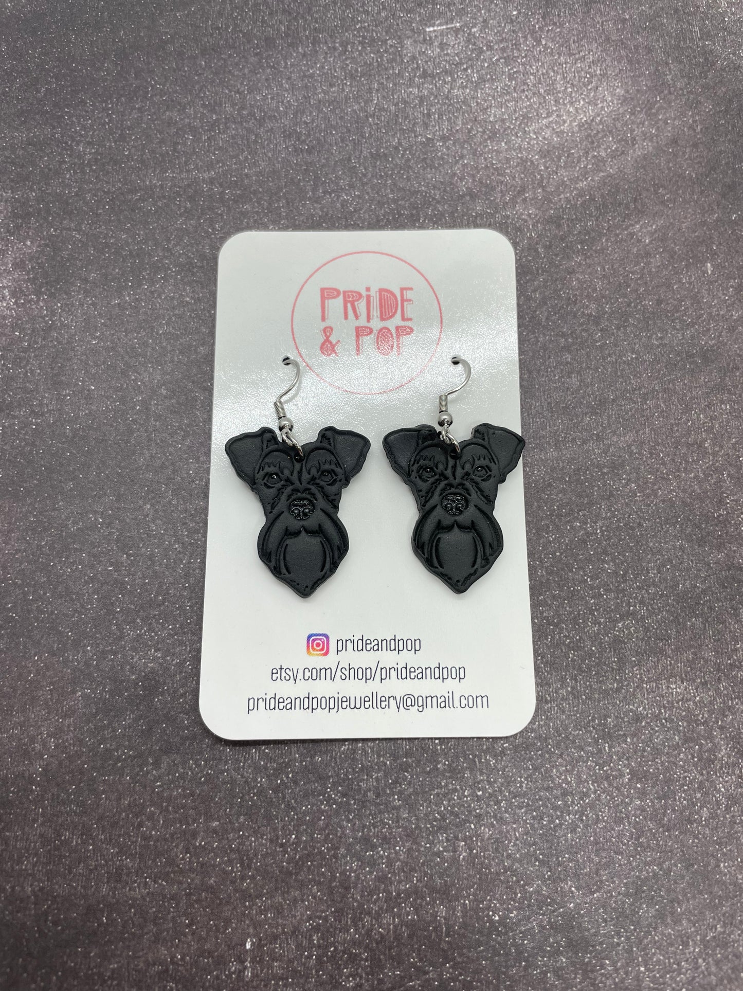 Dog Dangle Earrings - MADE TO ORDER