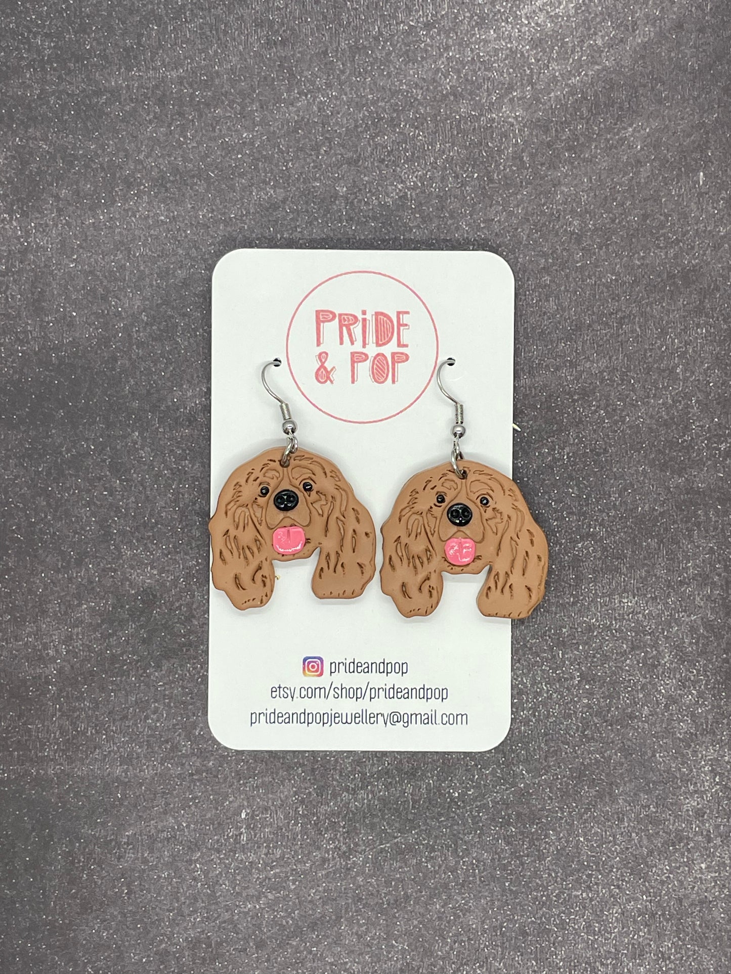 Dog Dangle Earrings - MADE TO ORDER