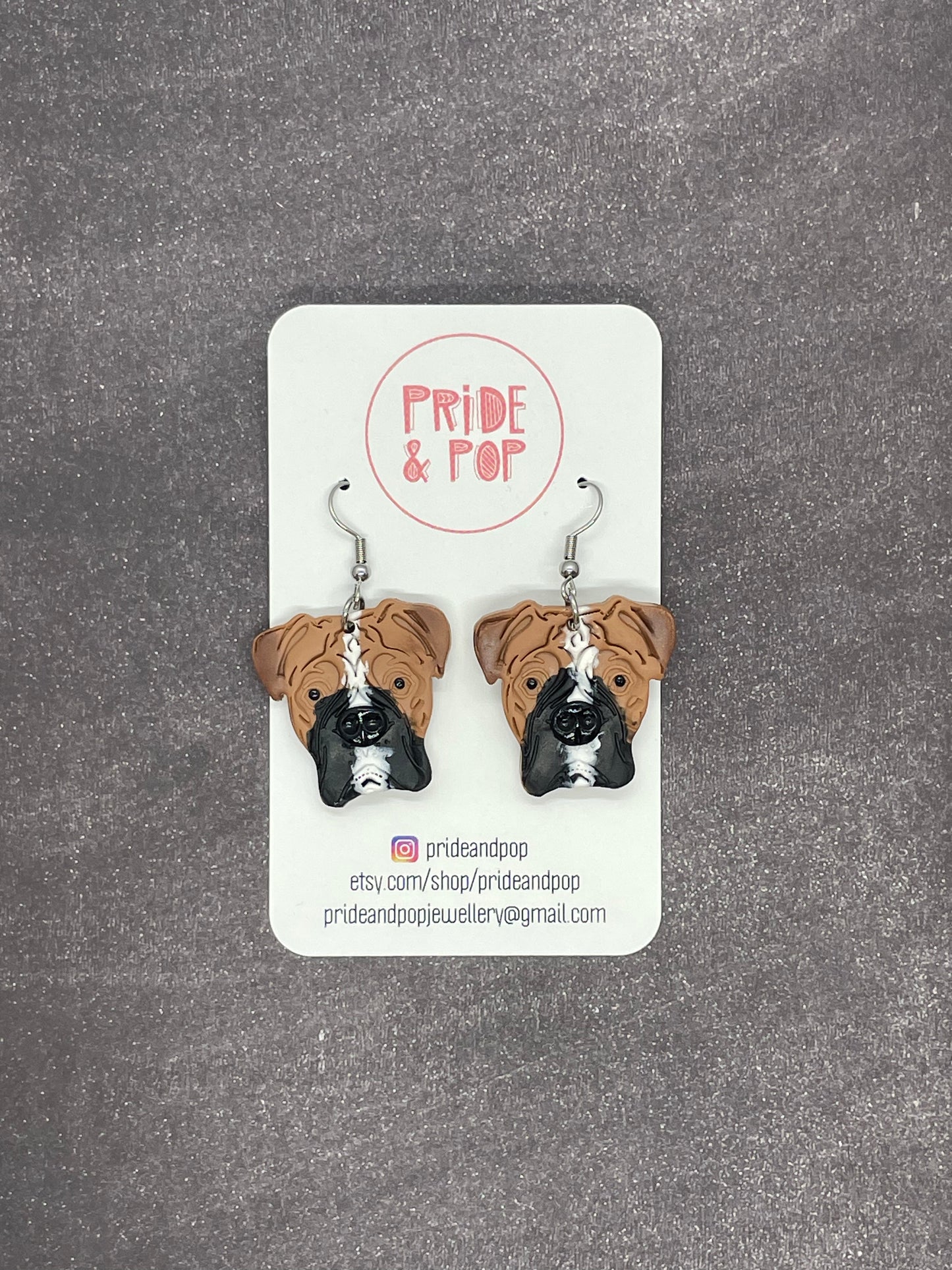 Dog Dangle Earrings - MADE TO ORDER