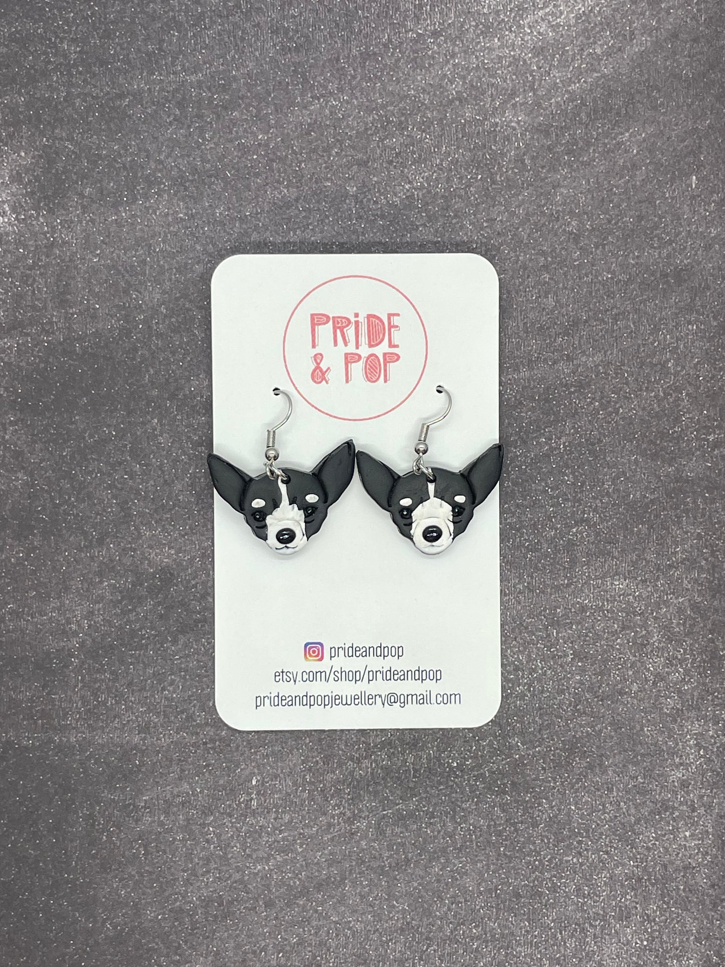 Dog Dangle Earrings - MADE TO ORDER