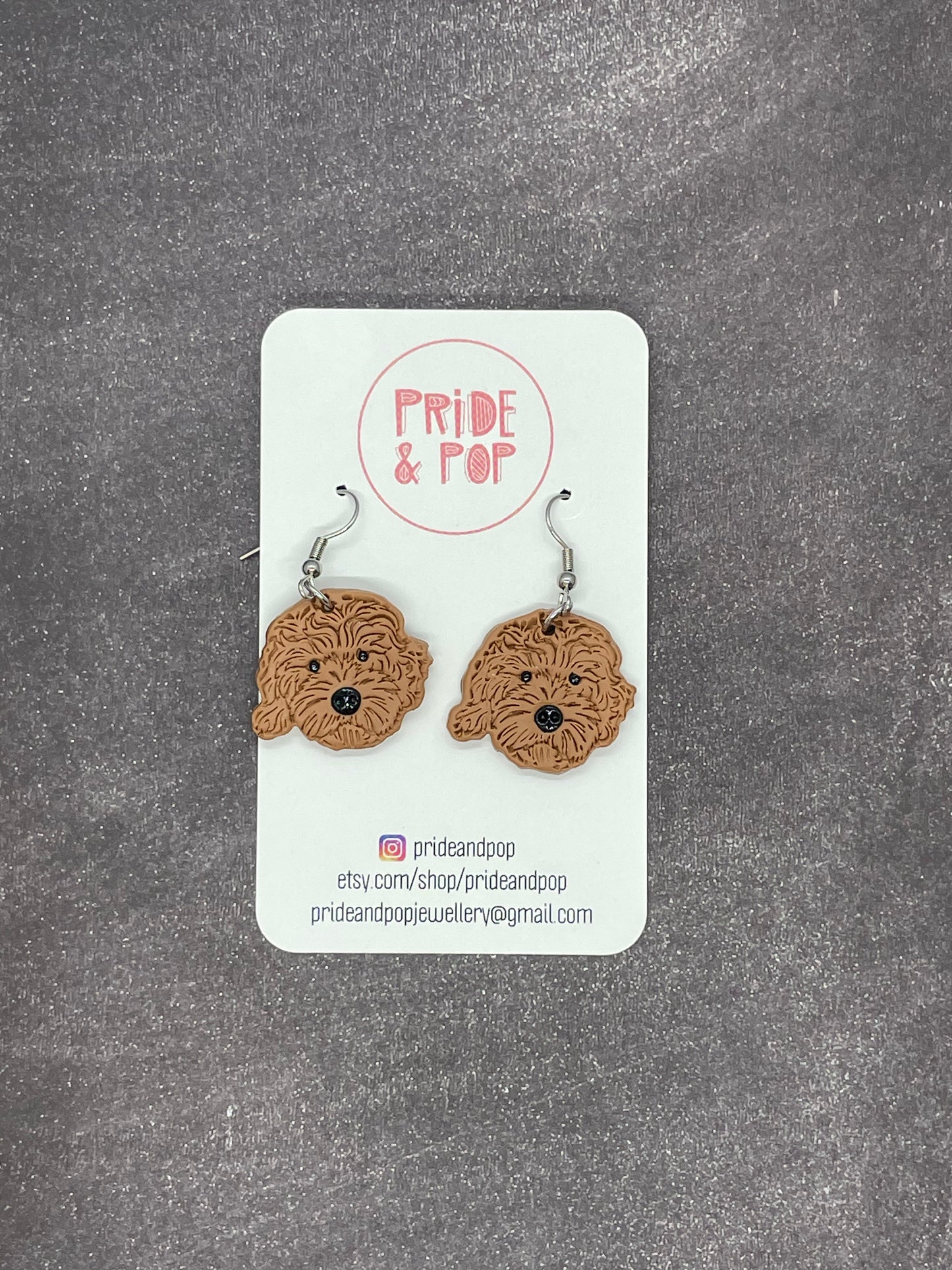 Dog Dangle Earrings - MADE TO ORDER