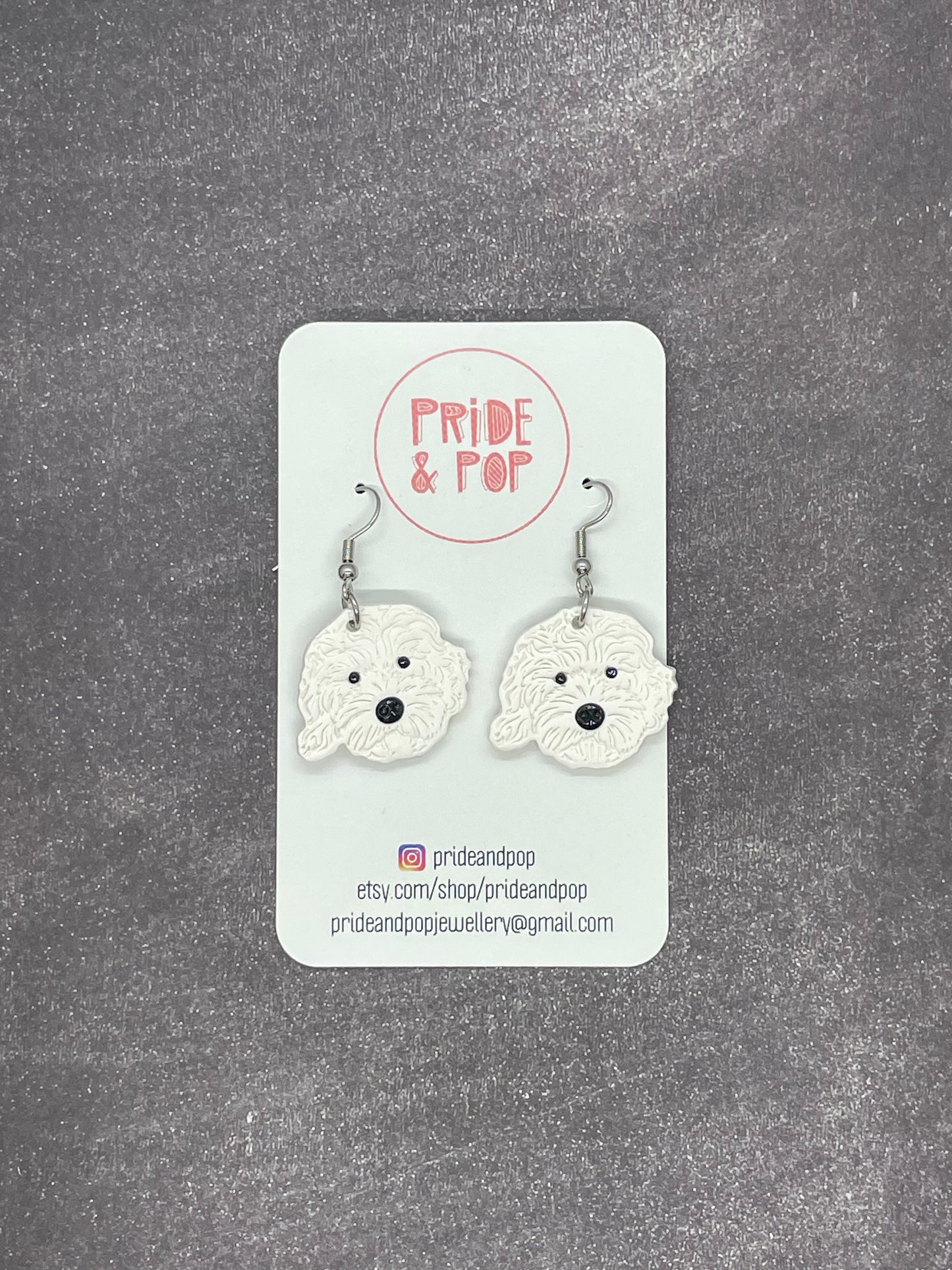 Dog Dangle Earrings - MADE TO ORDER