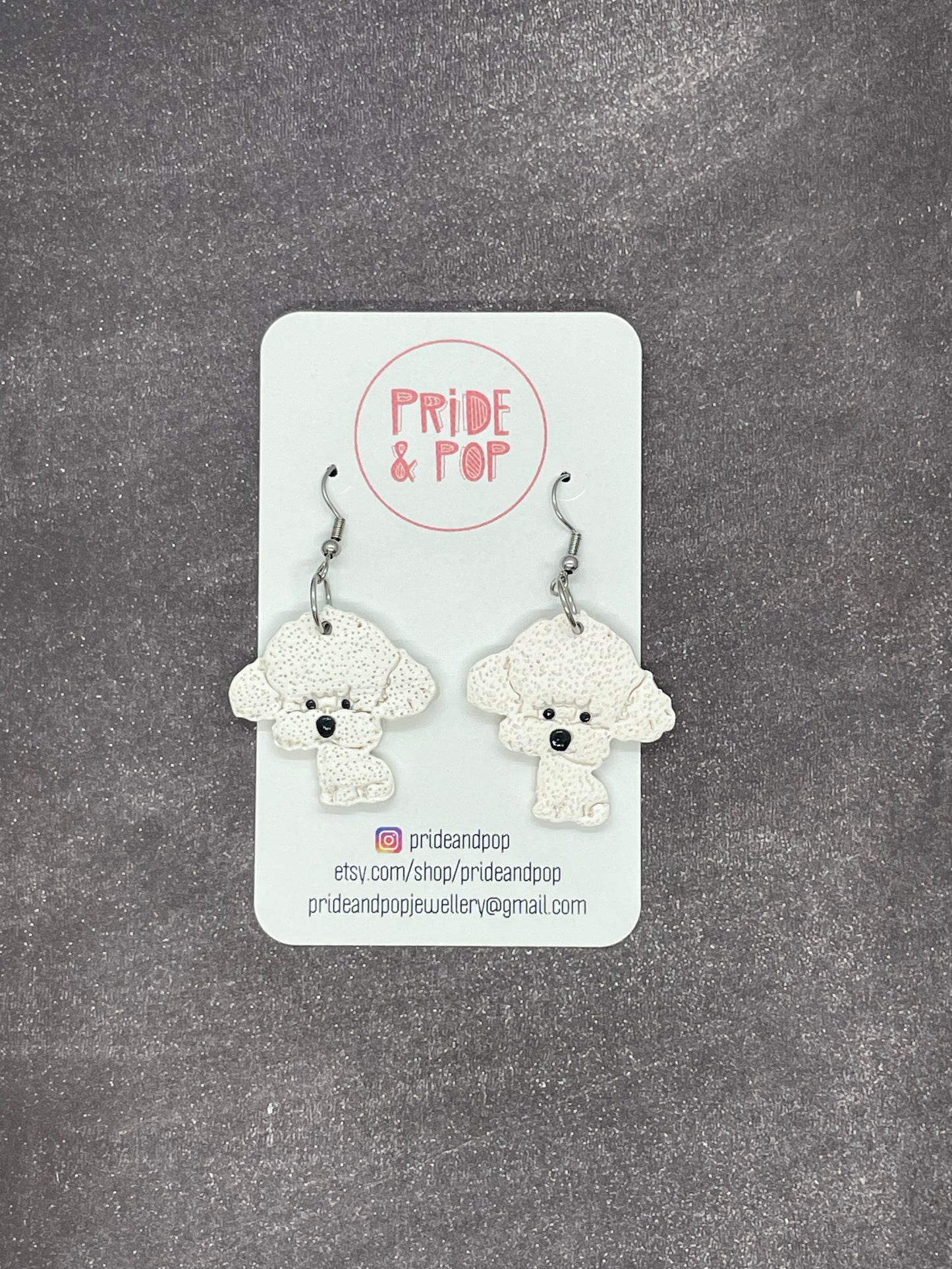 Dog Dangle Earrings - MADE TO ORDER