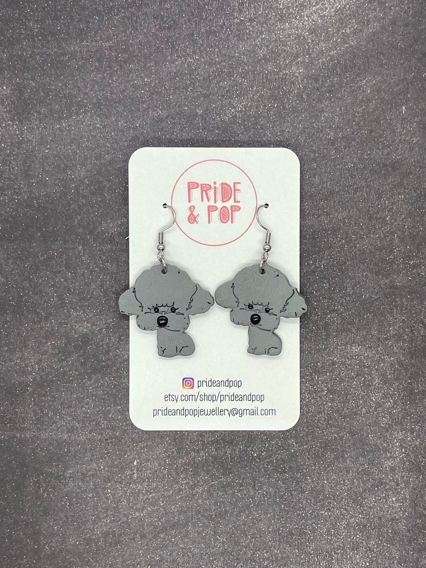 Dog Dangle Earrings - MADE TO ORDER