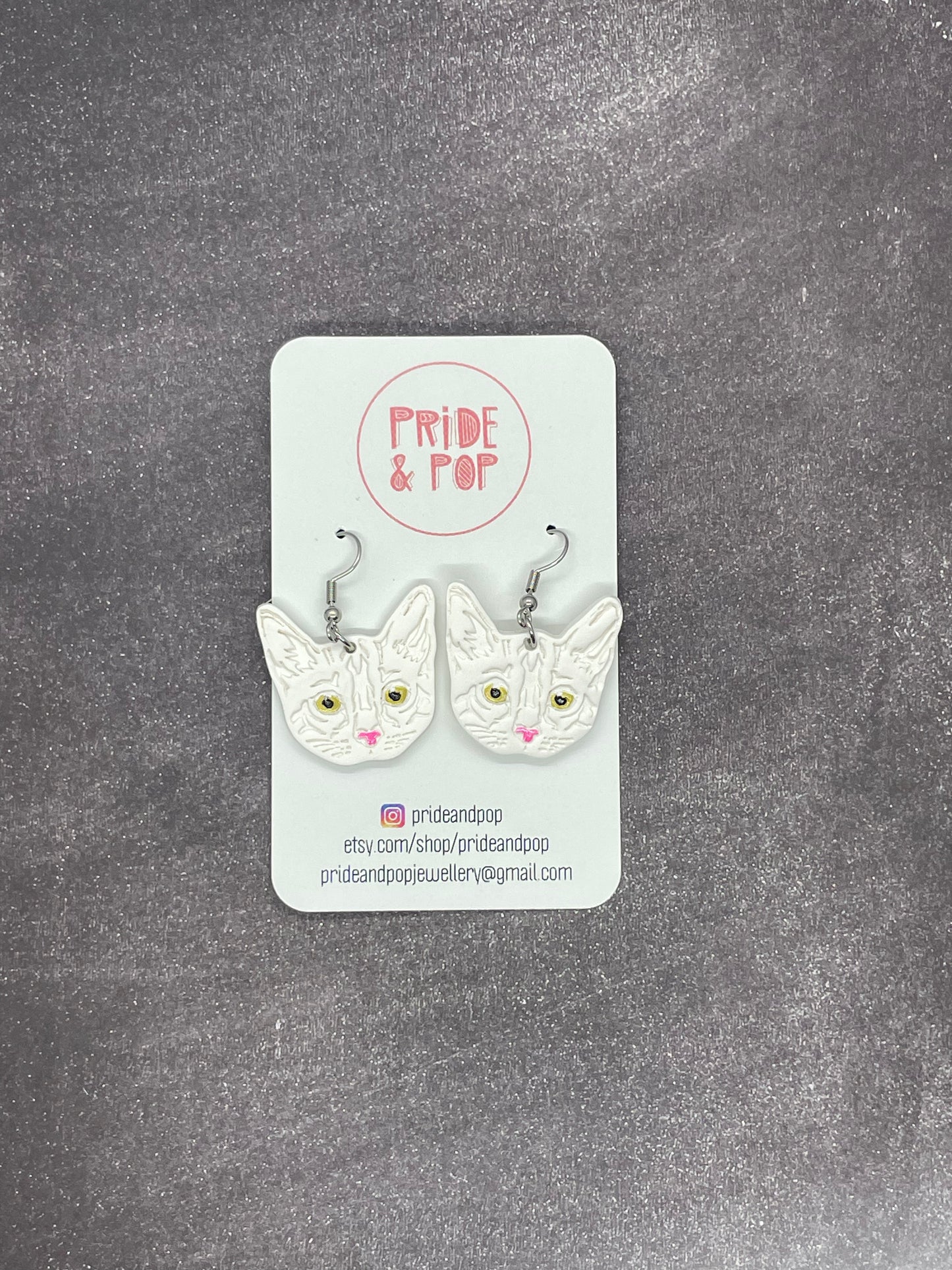 Cat Dangle Earrings