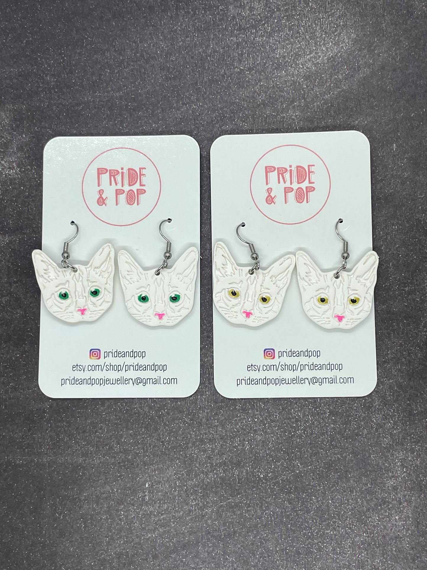 Cat Dangle Earrings