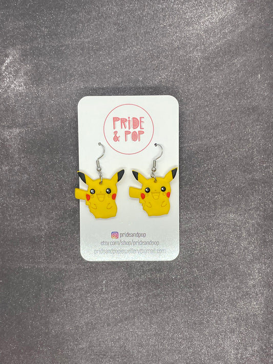 Pikachu (Pokemon) Earrings - MADE TO ORDER