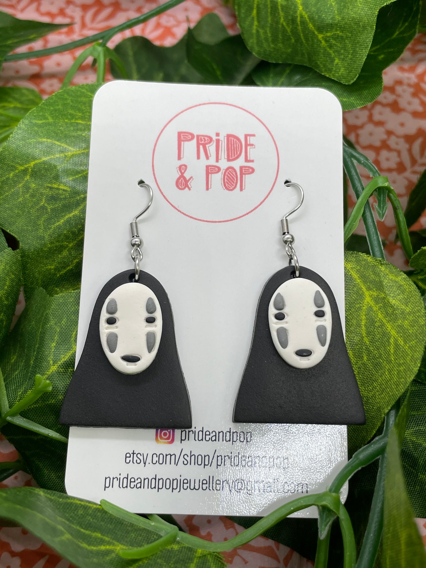 No Face (Spirited Away) Ghibli Earrings