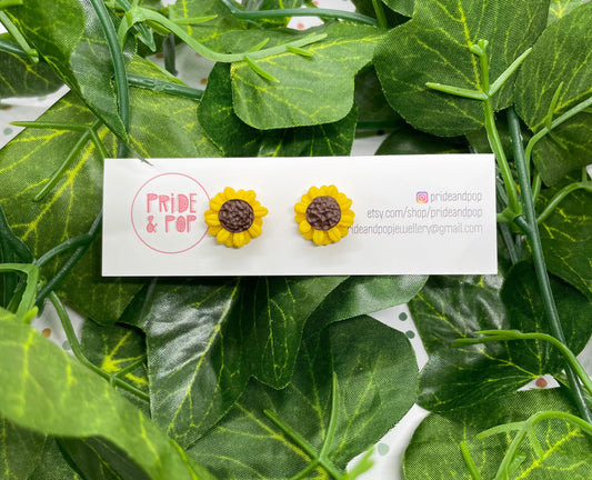 Sunflower studs