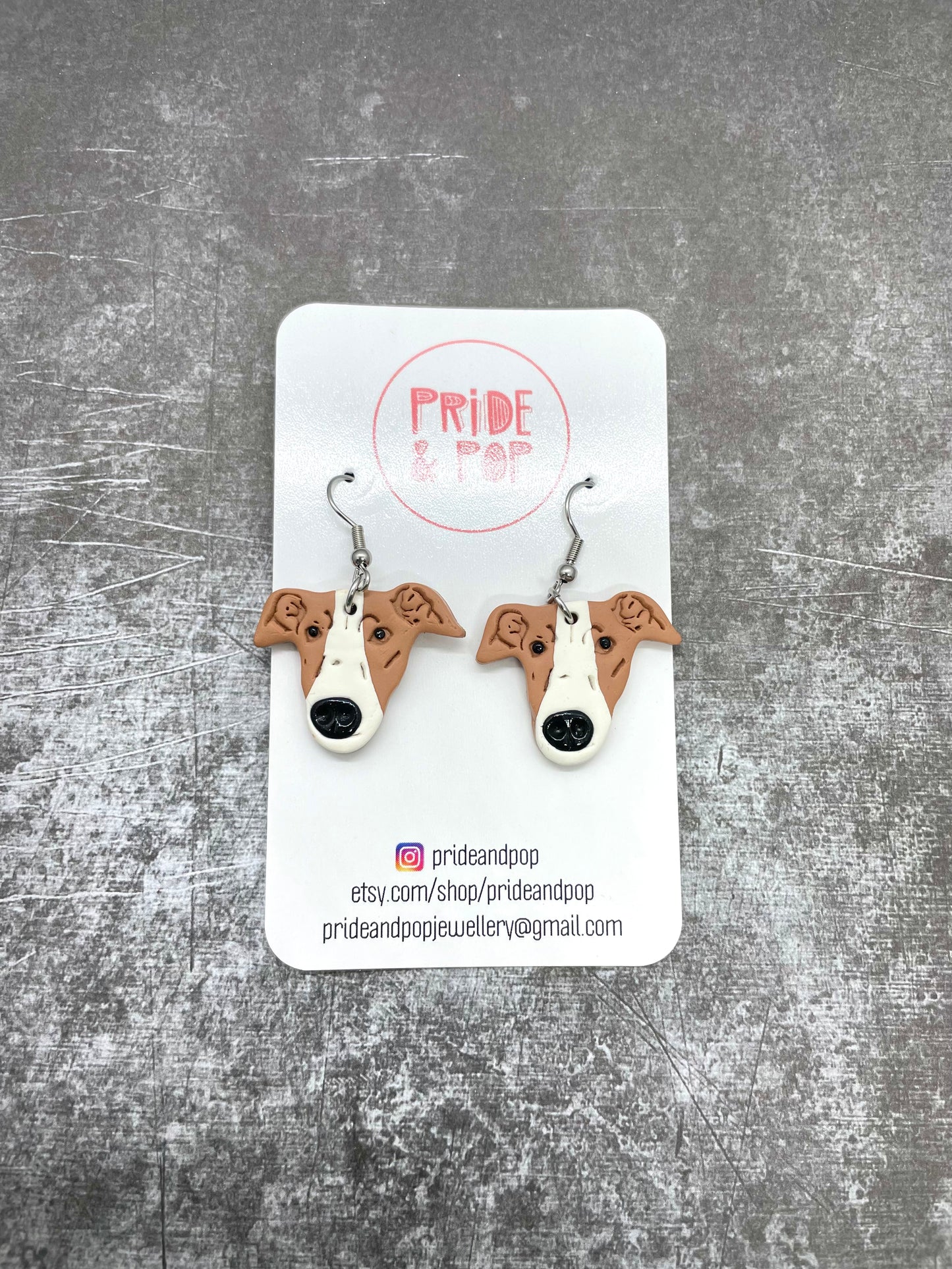 Dog Dangle Earrings - MADE TO ORDER