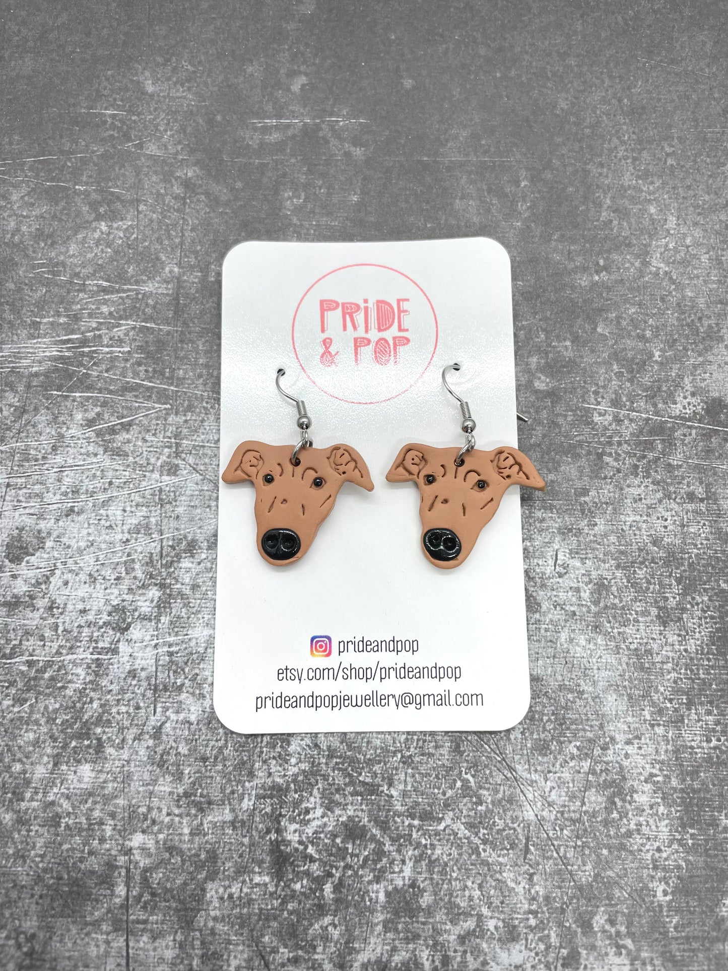 Dog Dangle Earrings - MADE TO ORDER