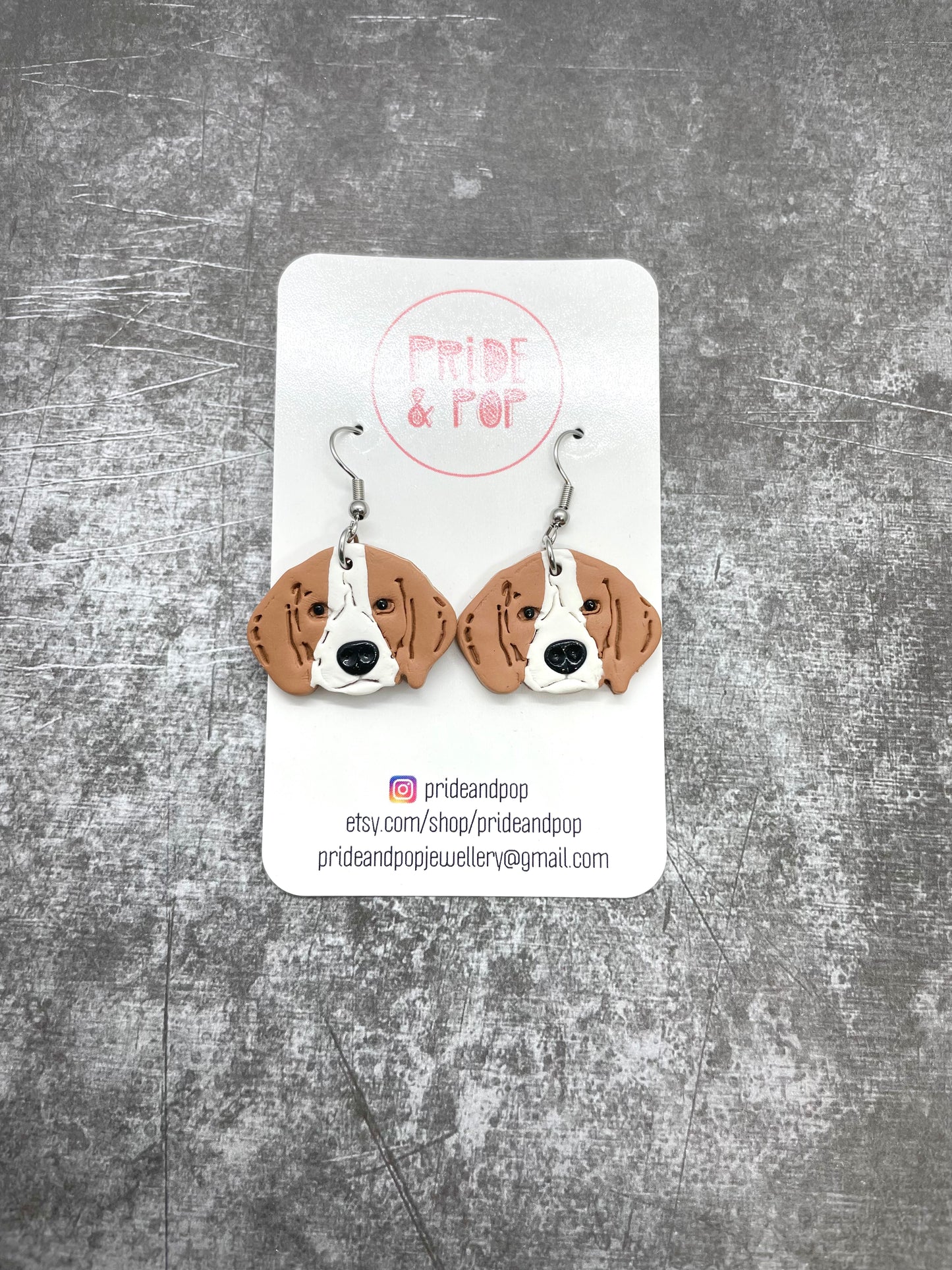 Dog Dangle Earrings - MADE TO ORDER