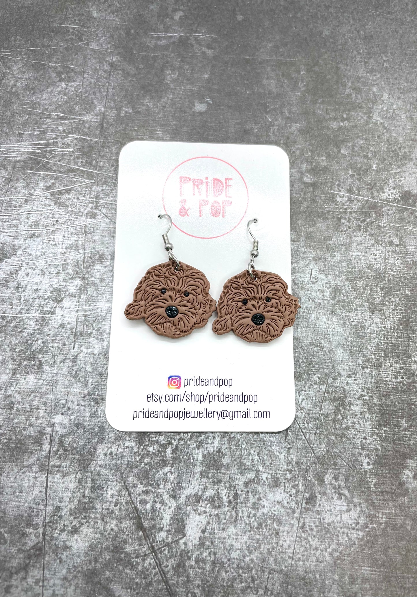 Dog Dangle Earrings - MADE TO ORDER