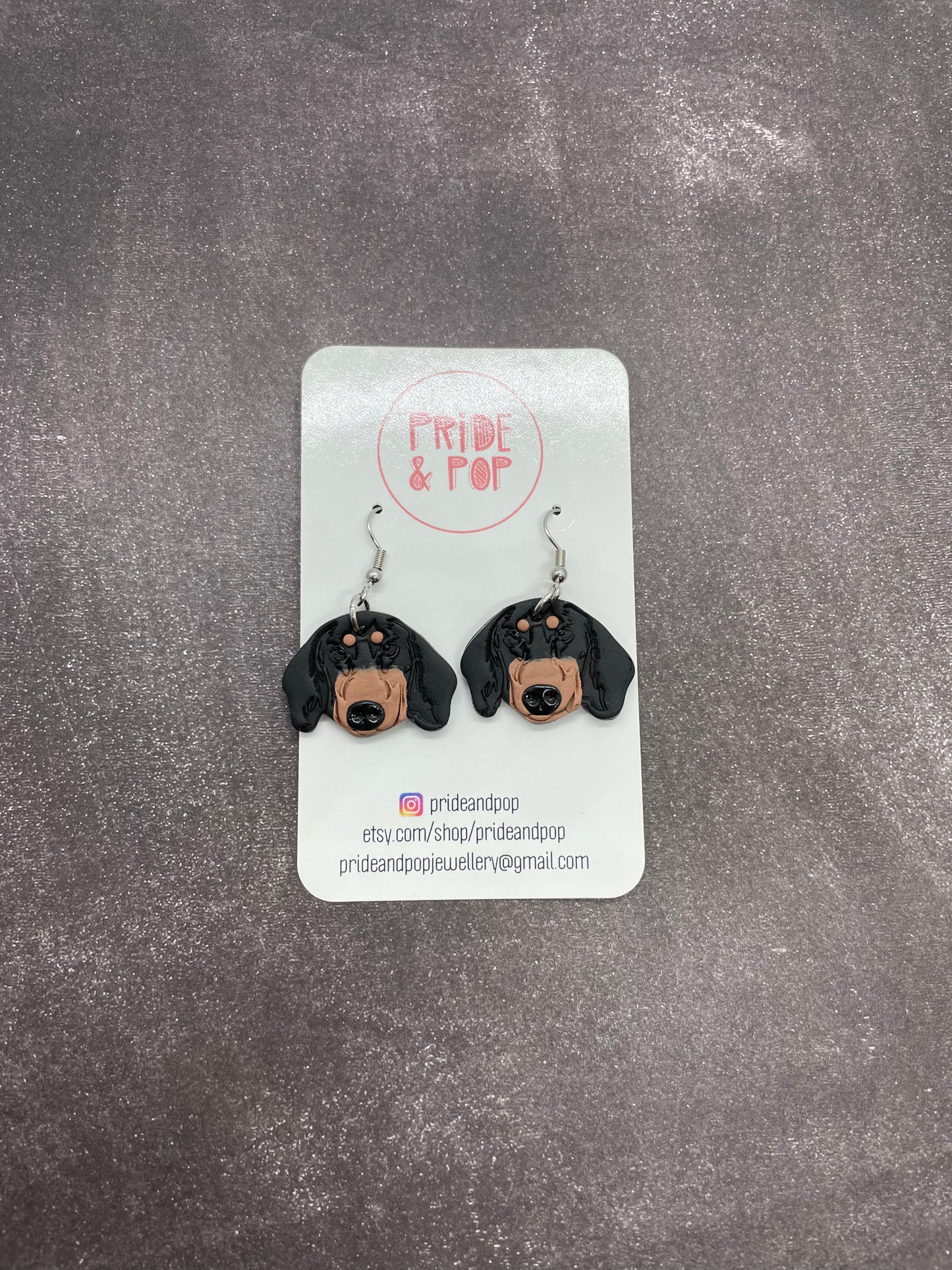 Dog Dangle Earrings - MADE TO ORDER