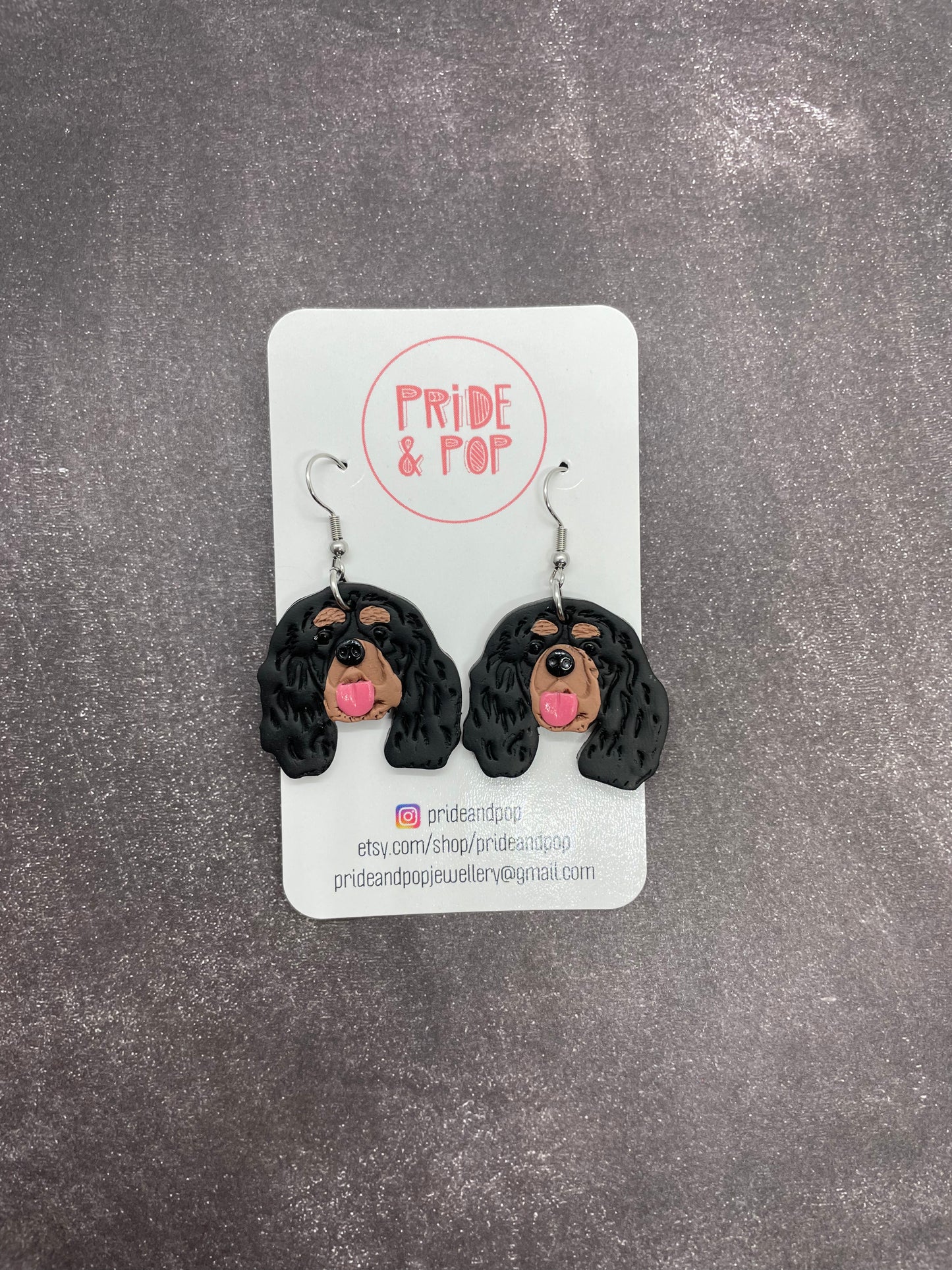 Dog Dangle Earrings - MADE TO ORDER