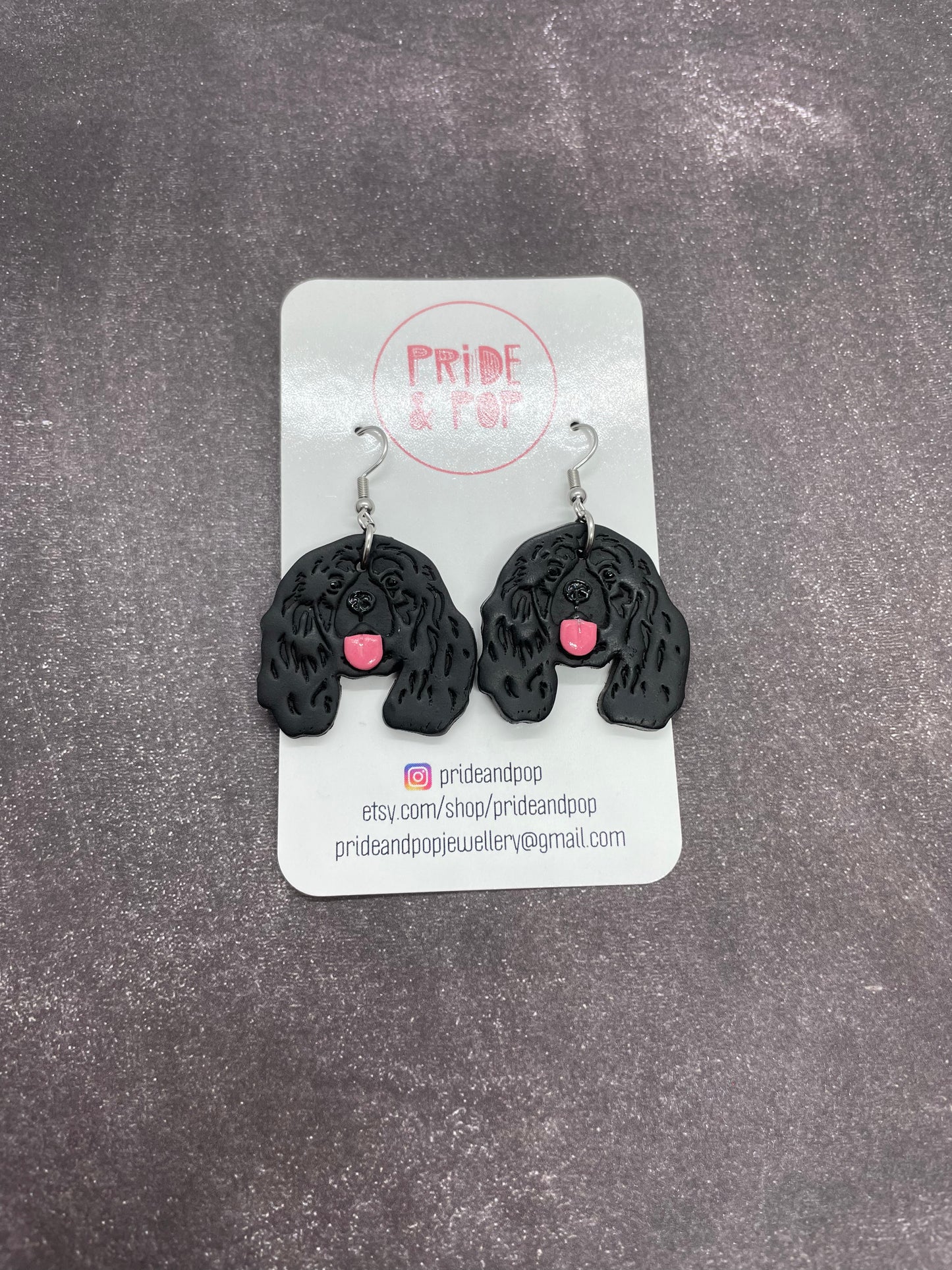 Dog Dangle Earrings - MADE TO ORDER