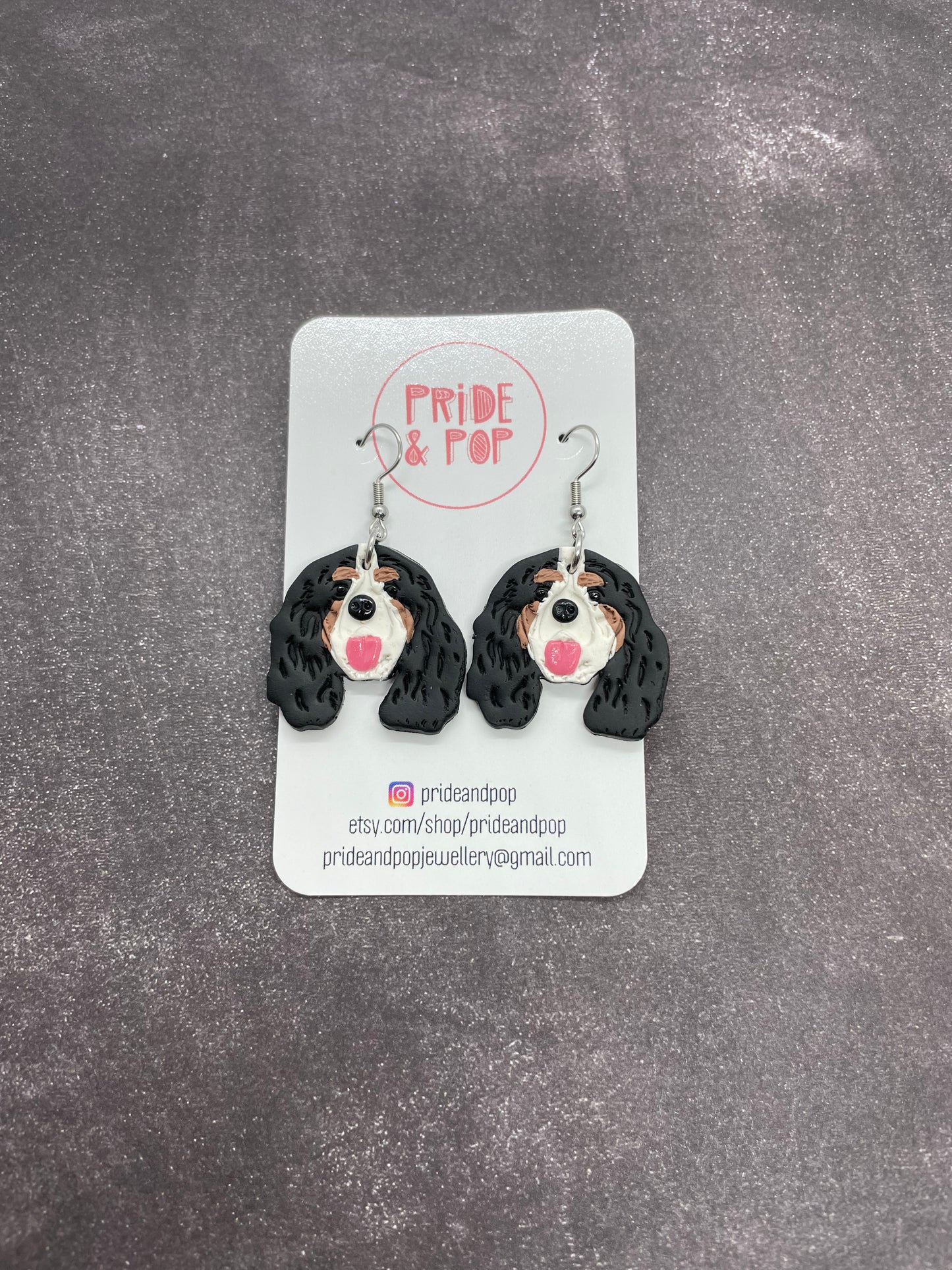 Dog Dangle Earrings - MADE TO ORDER