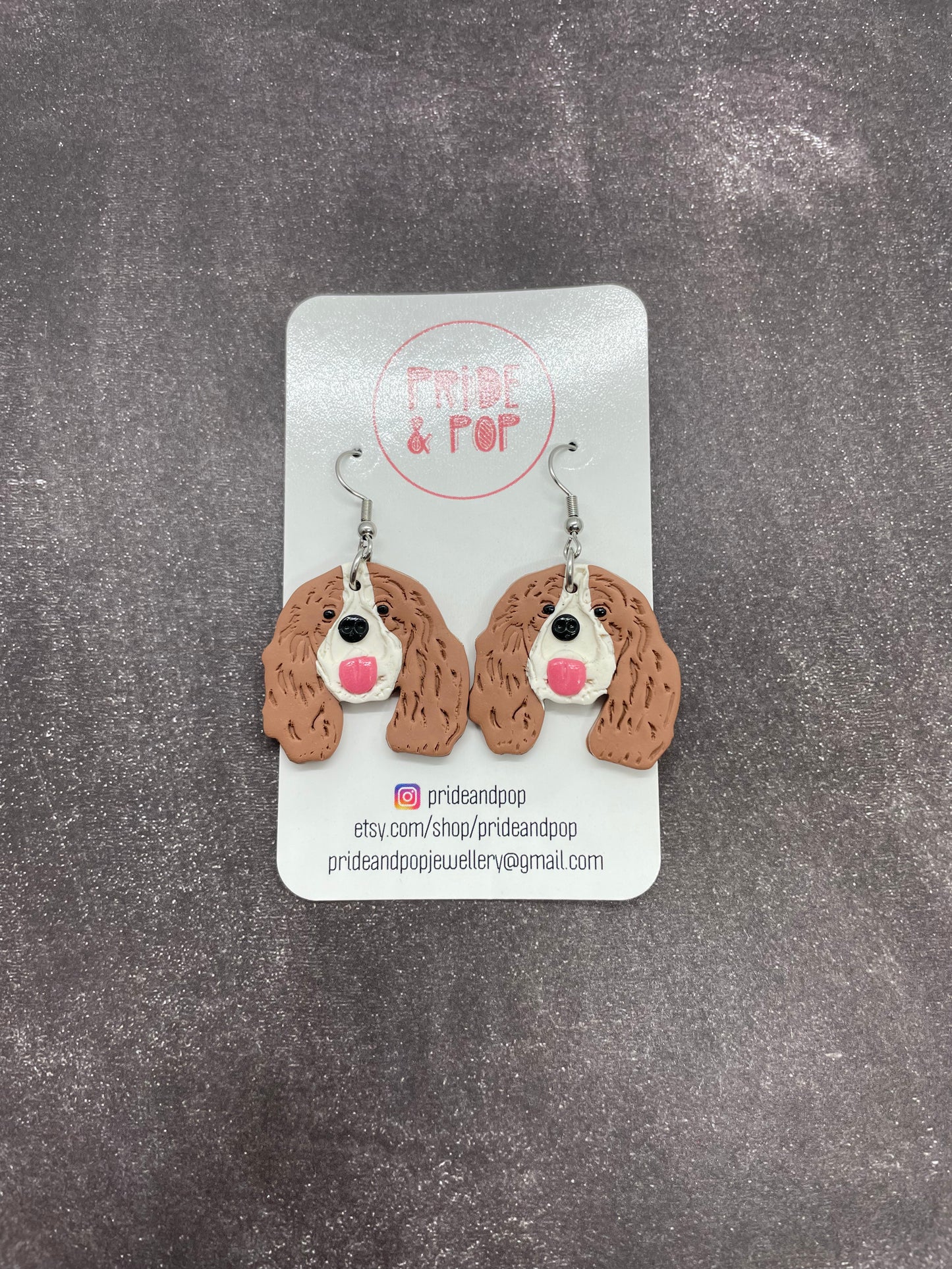 Dog Dangle Earrings - MADE TO ORDER