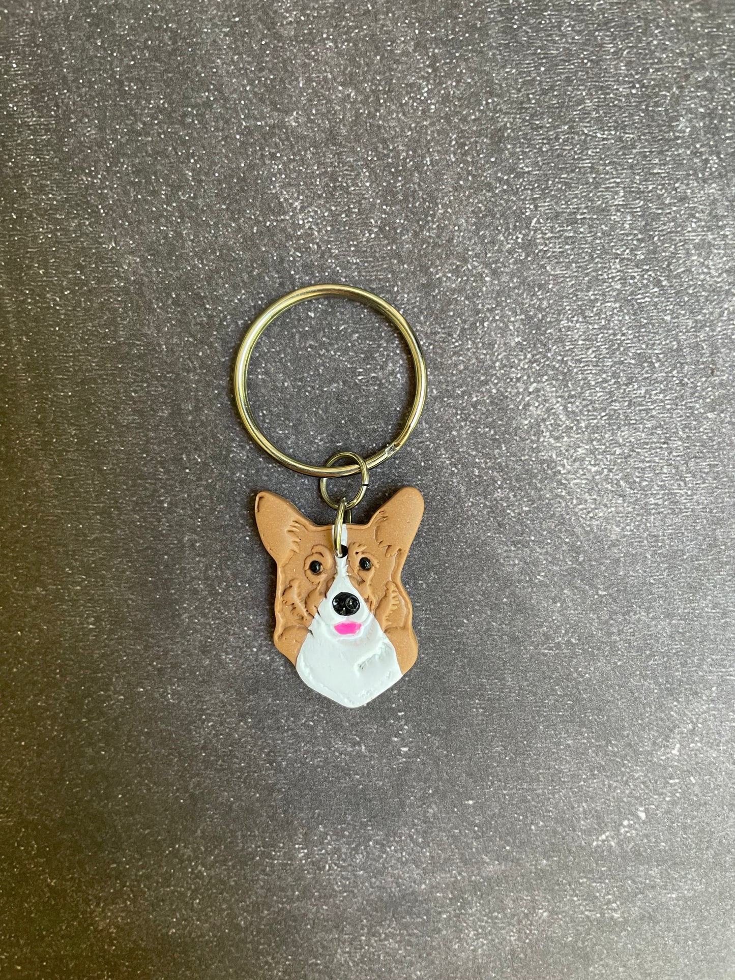 Custom Coloured Dog Keychains