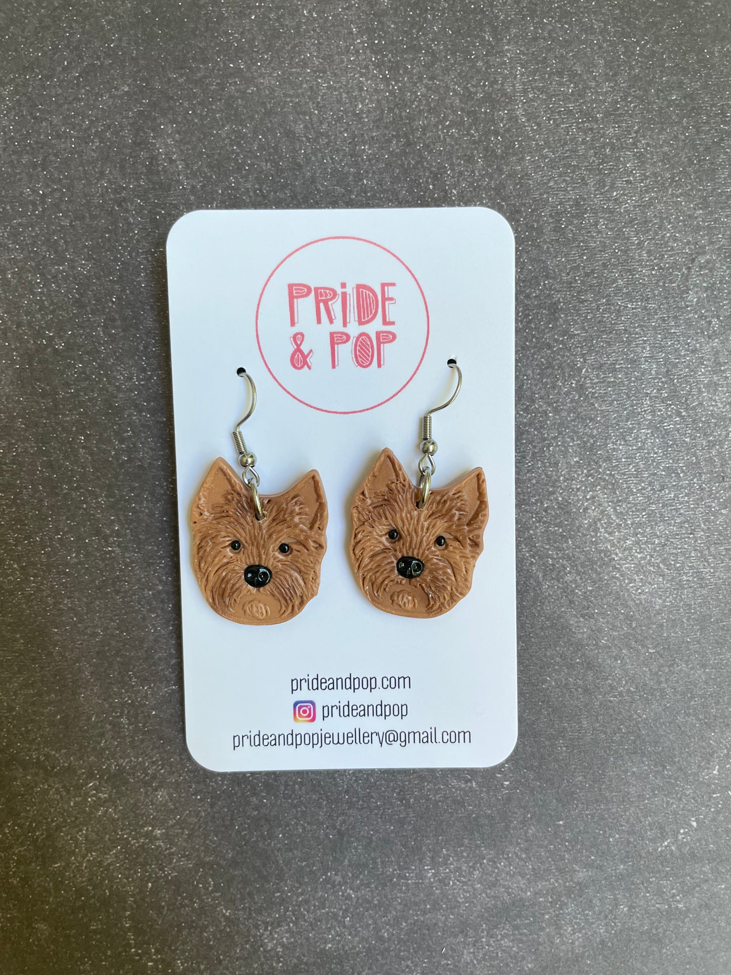 Dog Dangle Earrings